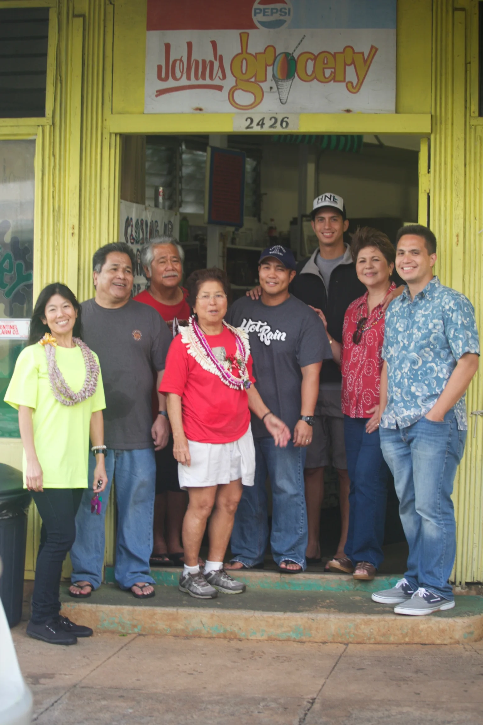 The closing day at John's Grocery in Liliha, run by Rogelio and Edythe Lardizabal (Ikaika's uncle and aunt.)