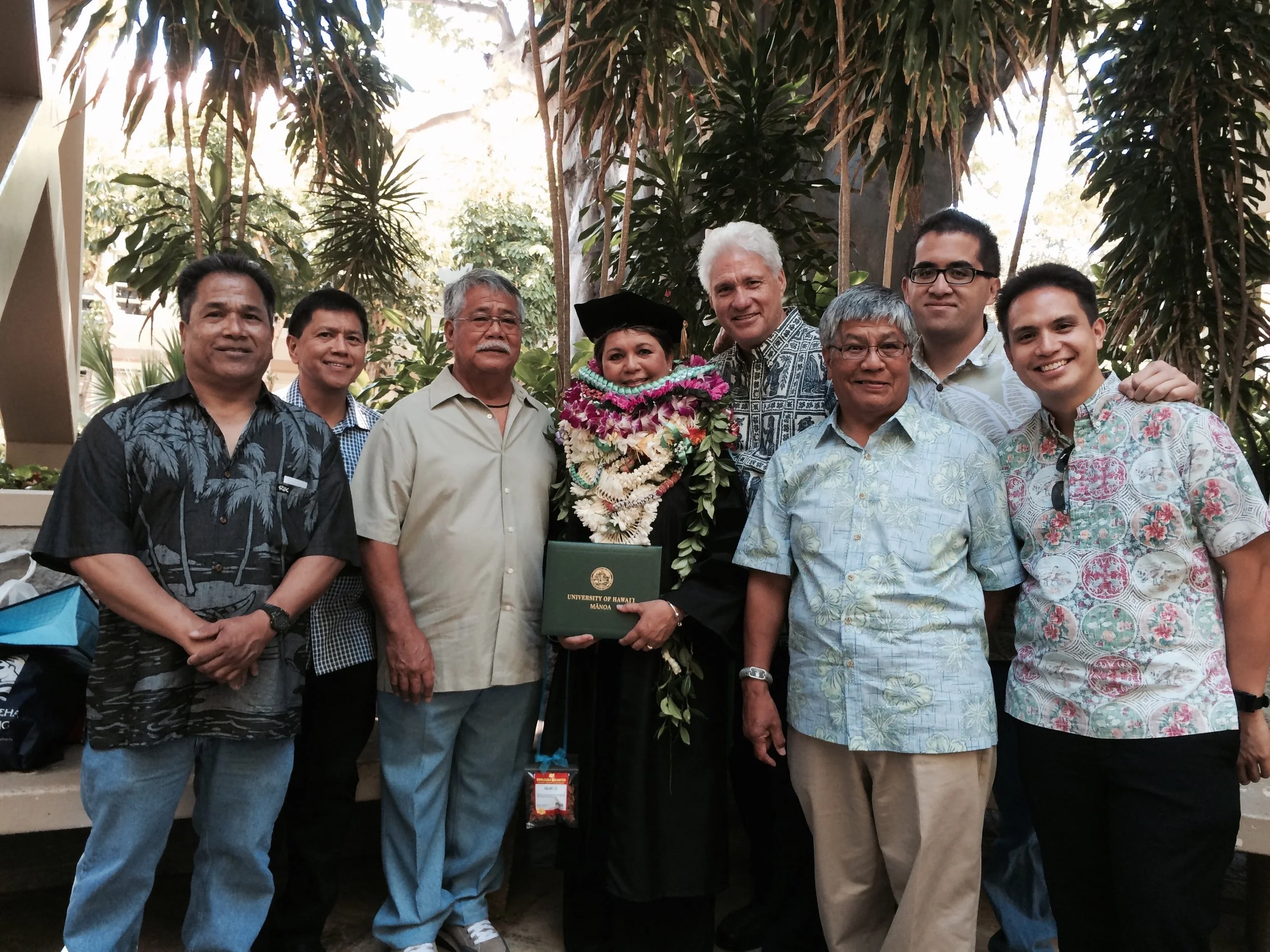 I'm very proud of my mom, Edna Lardizabal Hussey, who earned a Doctorate 