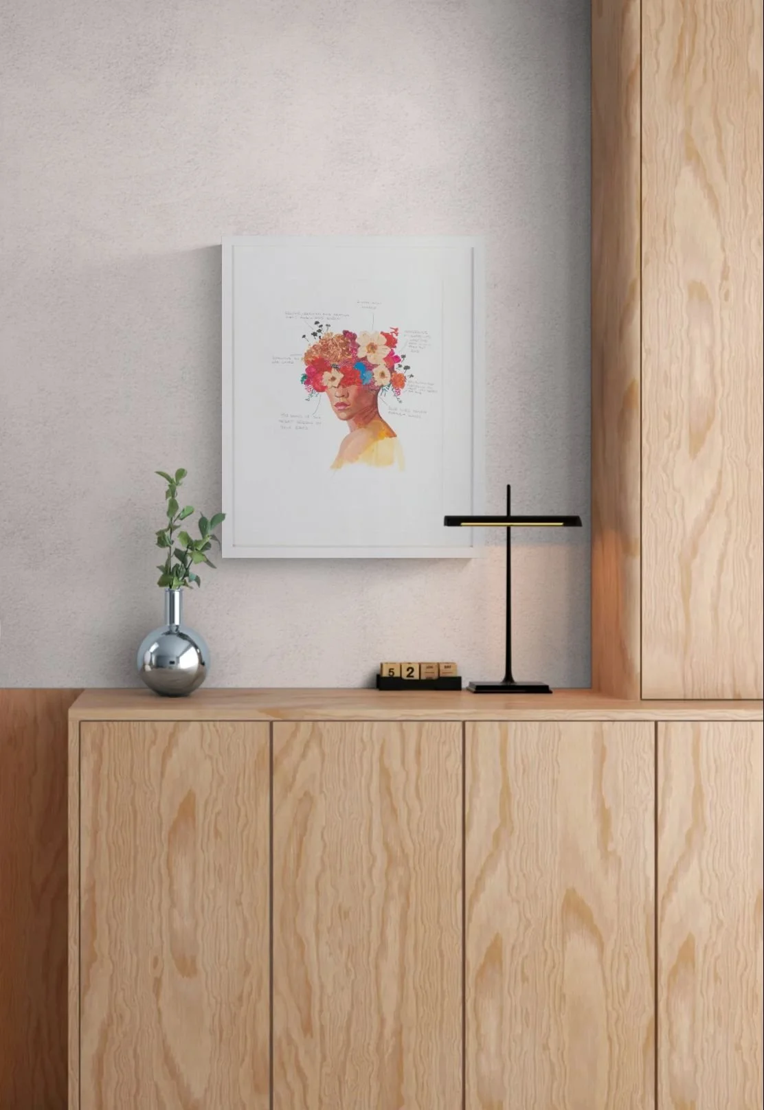 Starting Over - Flower Art in Mid Century Modern Interior.jpeg