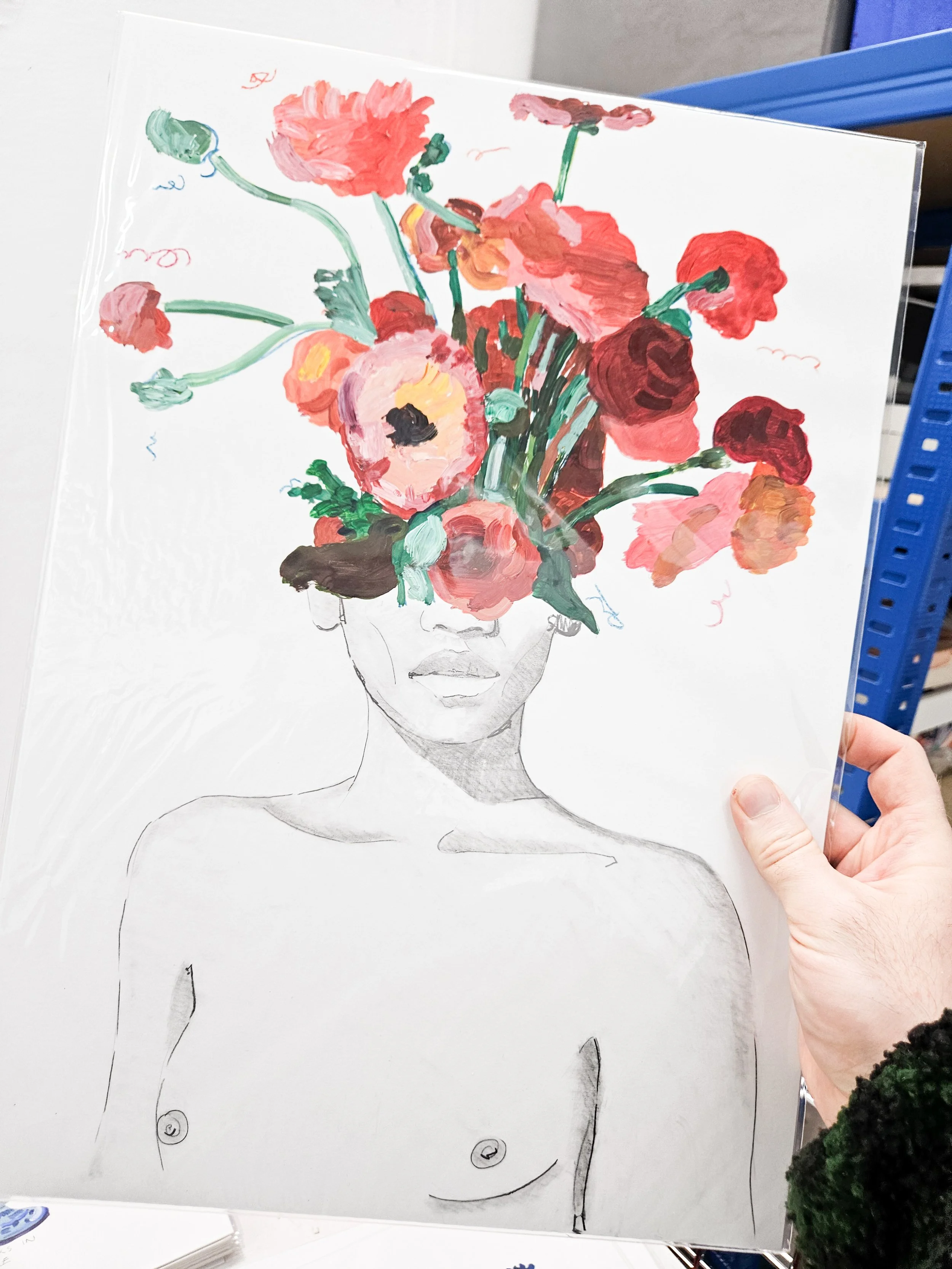 Surreal Portrait - Mixed Media Wall Art.jpg