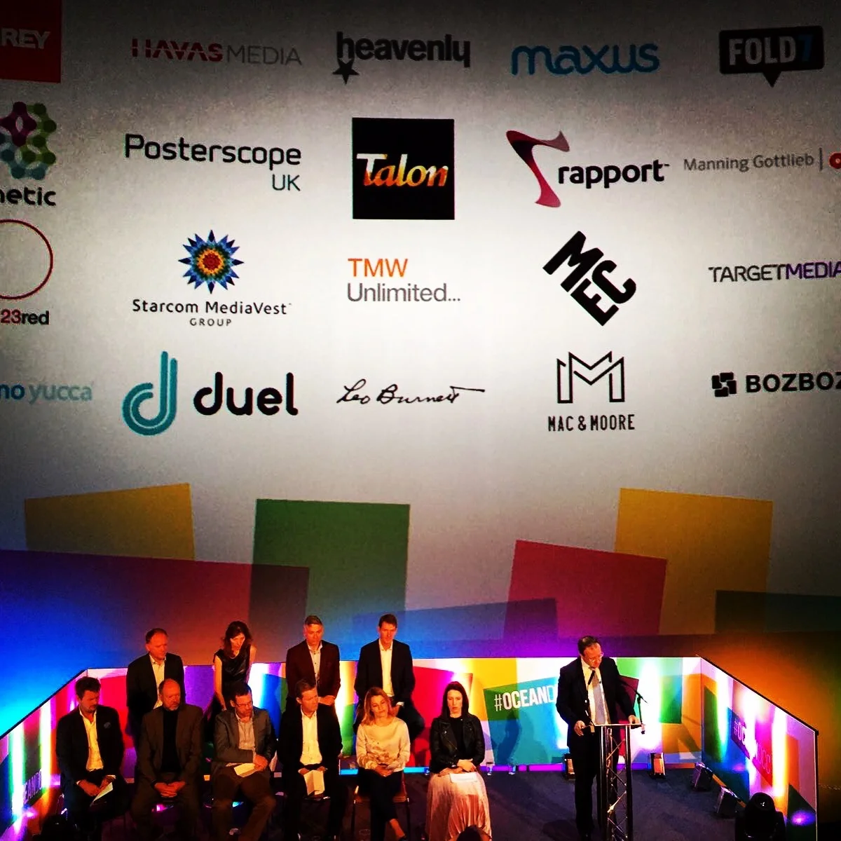 Oh look ... THERE WE ARE ... Right above Tim Bleakley's head ... casual. Photo credit: Duel