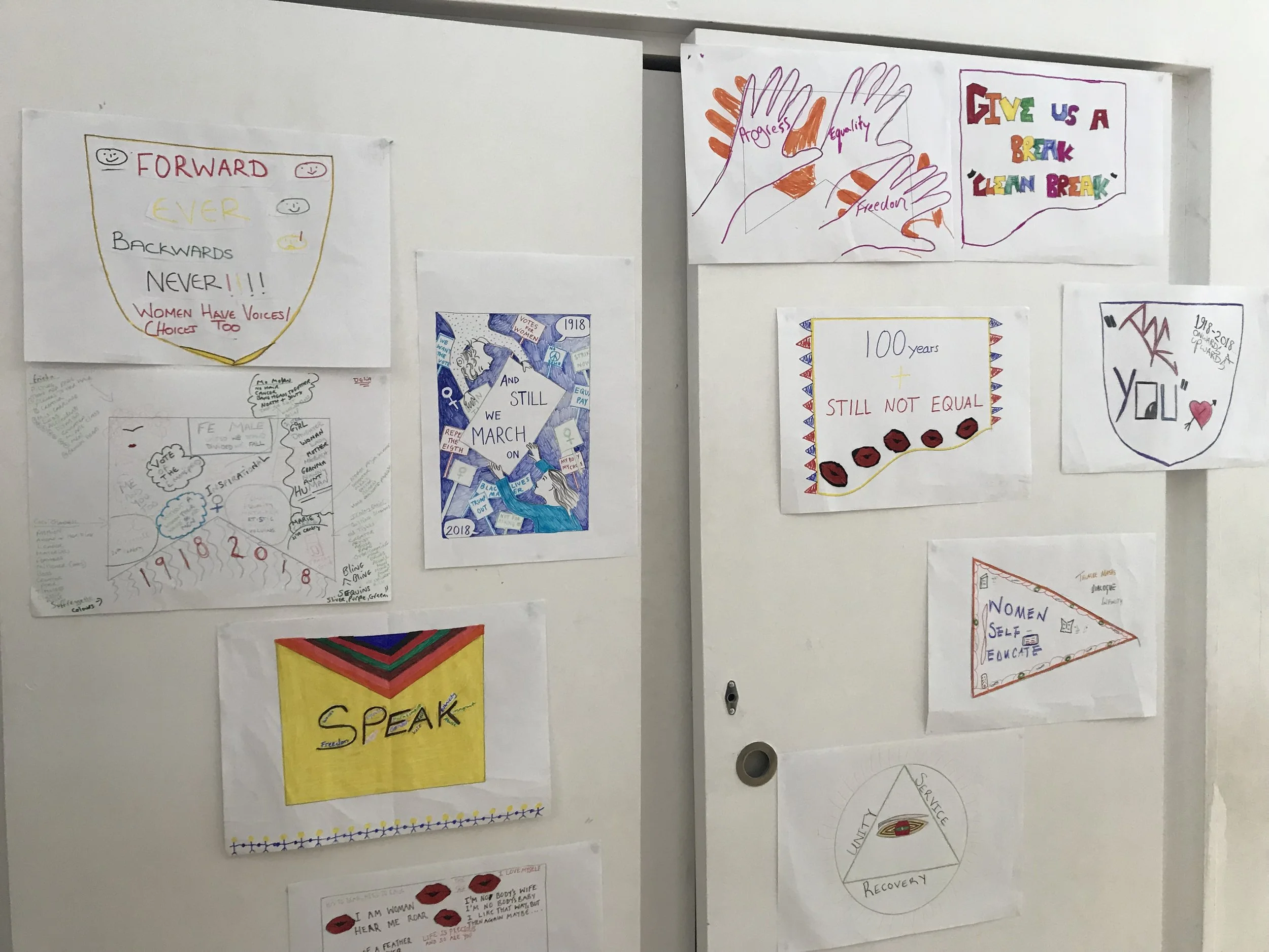  First designs by members of Clean Break    Photo Miriam Nabarro 