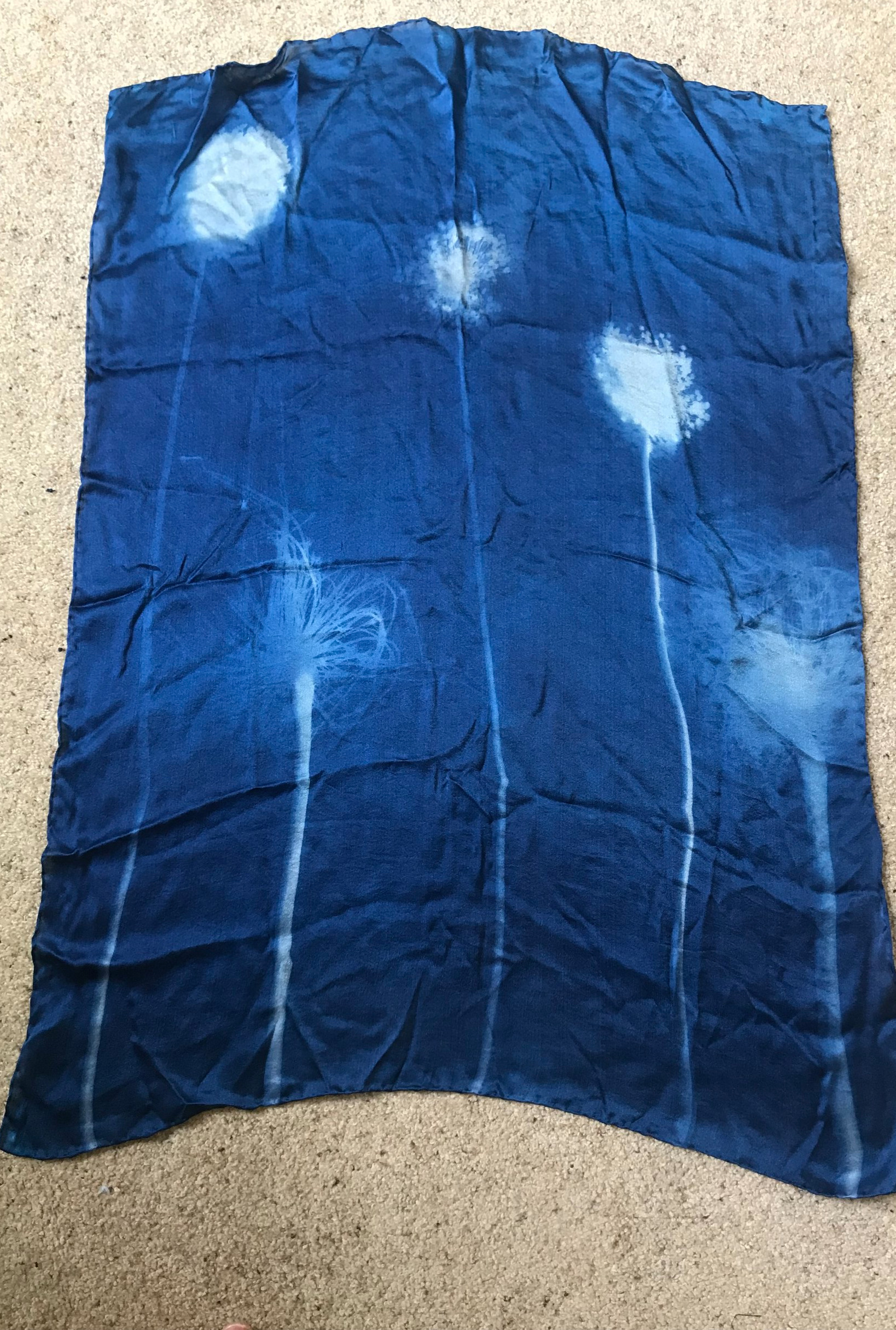 Chiffon scarf Alliums