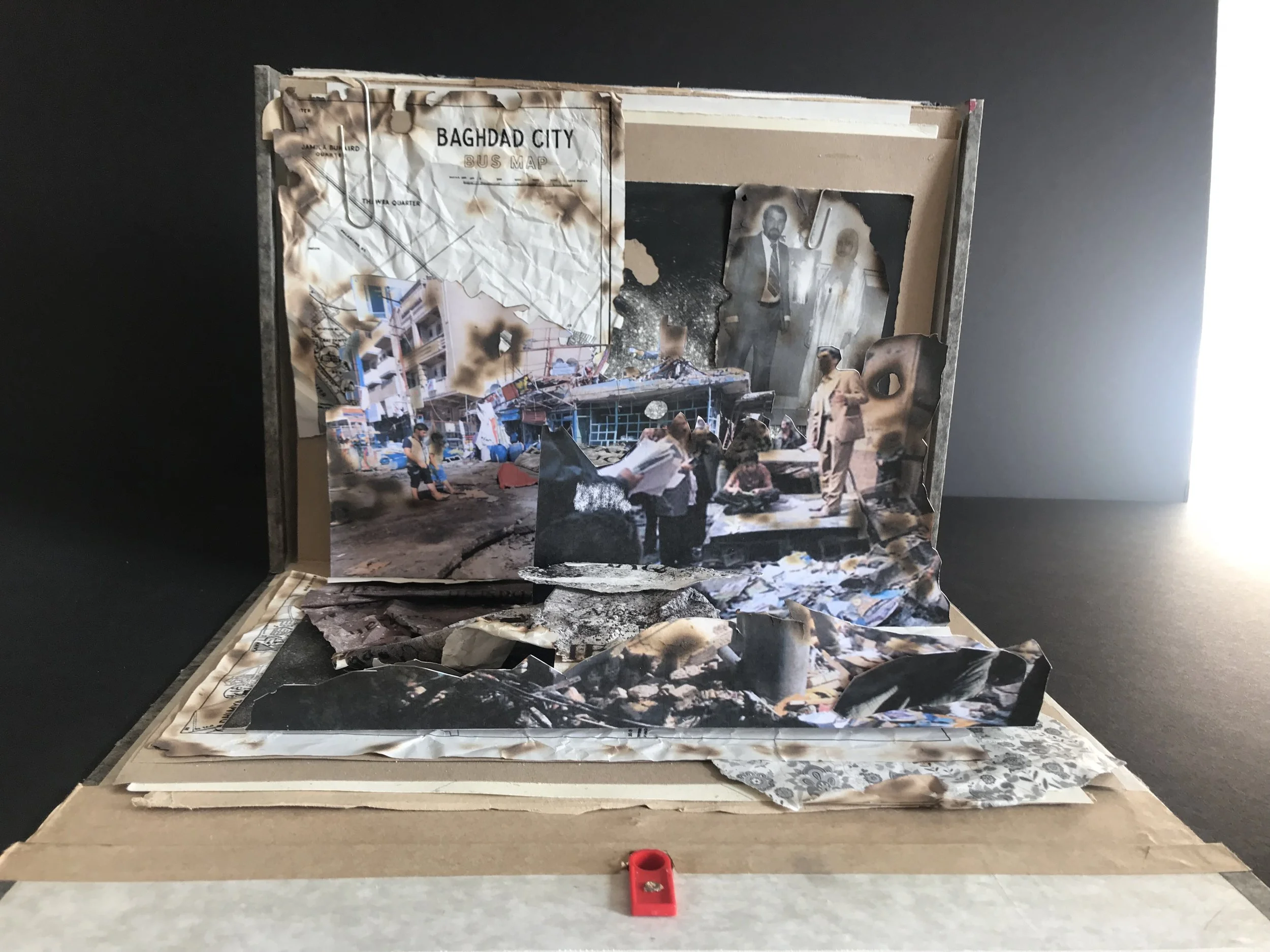   The Destroyed book market of Al Mutannabbi St  