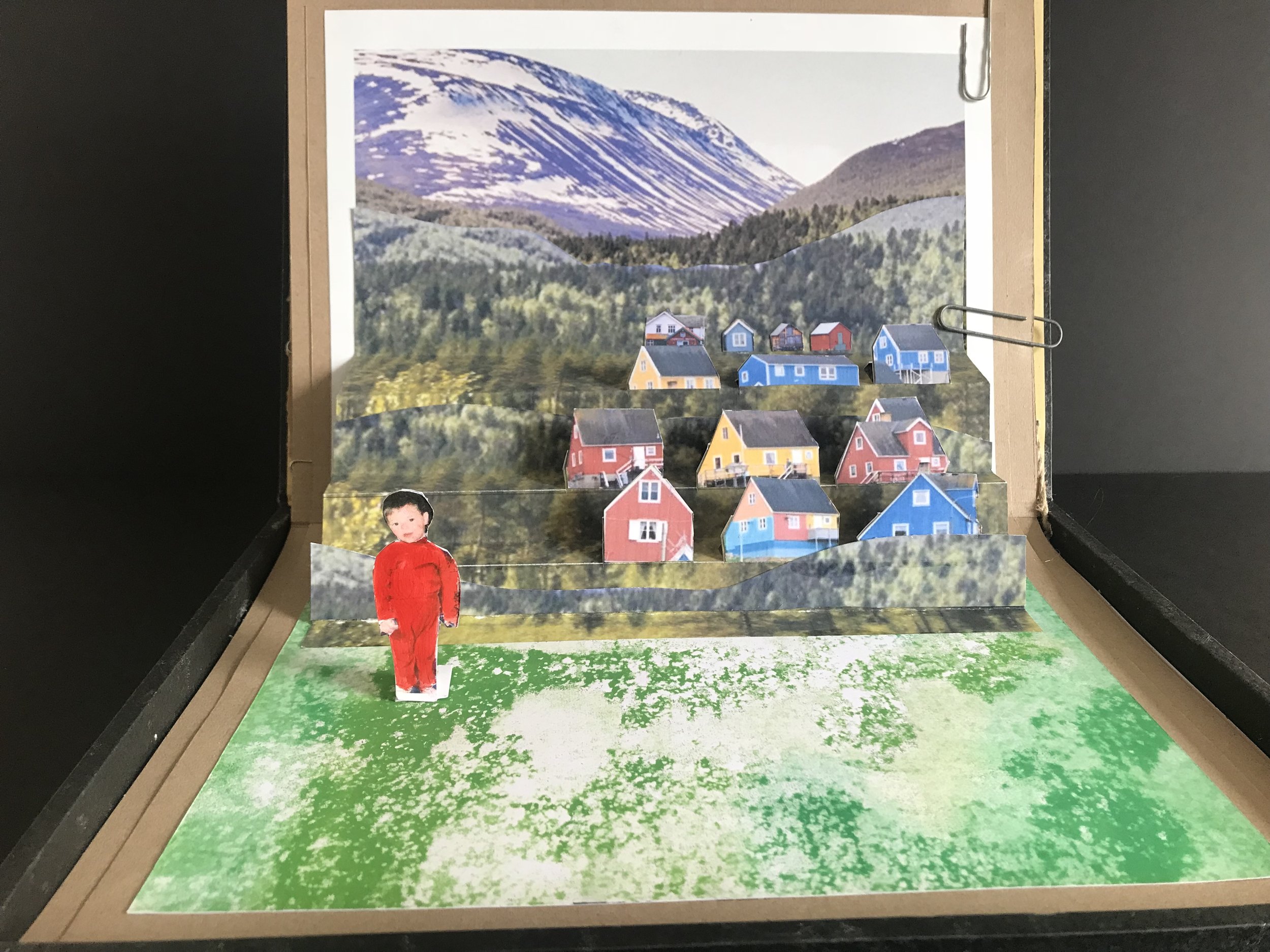   Arriving in Norway… with the coloured houses…  