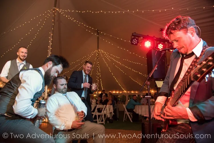 A quick thanks for having us at your wedding!