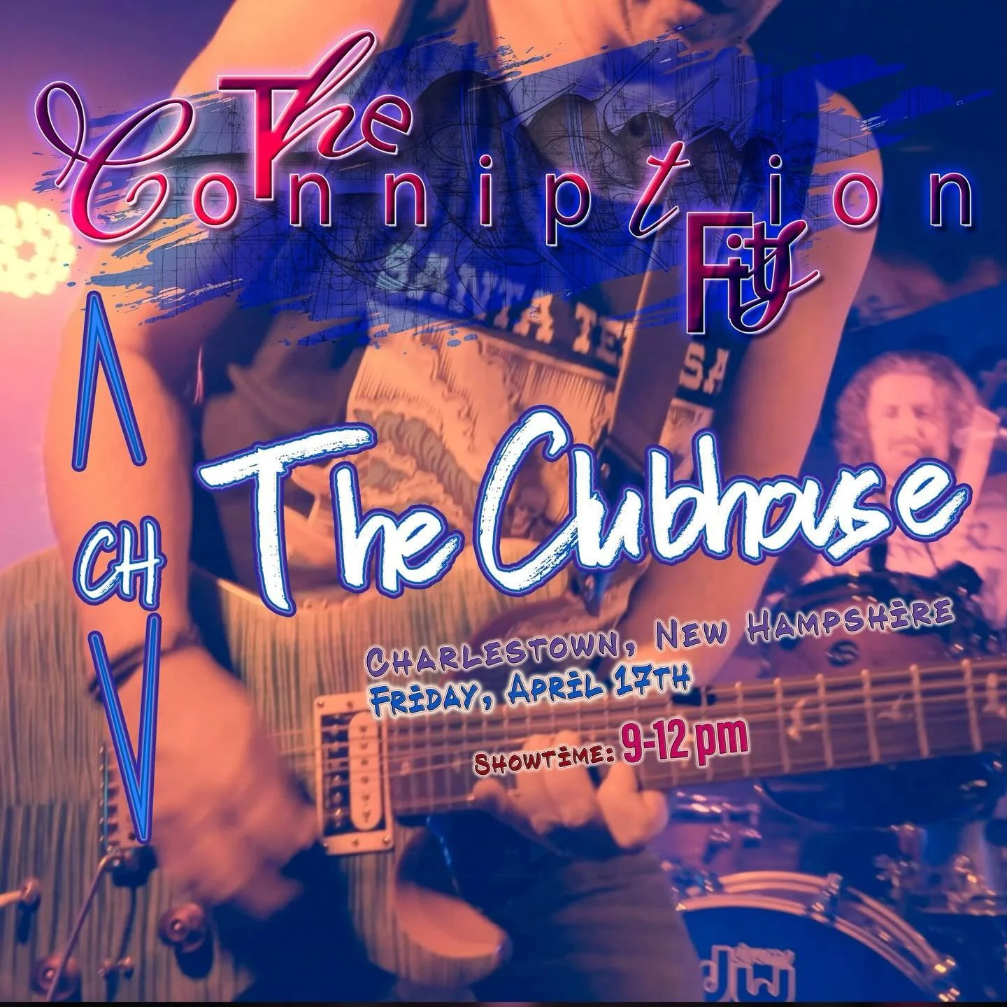 Friday night at The Clubhouse, #charlestownnh #conniptionfits #partyrock