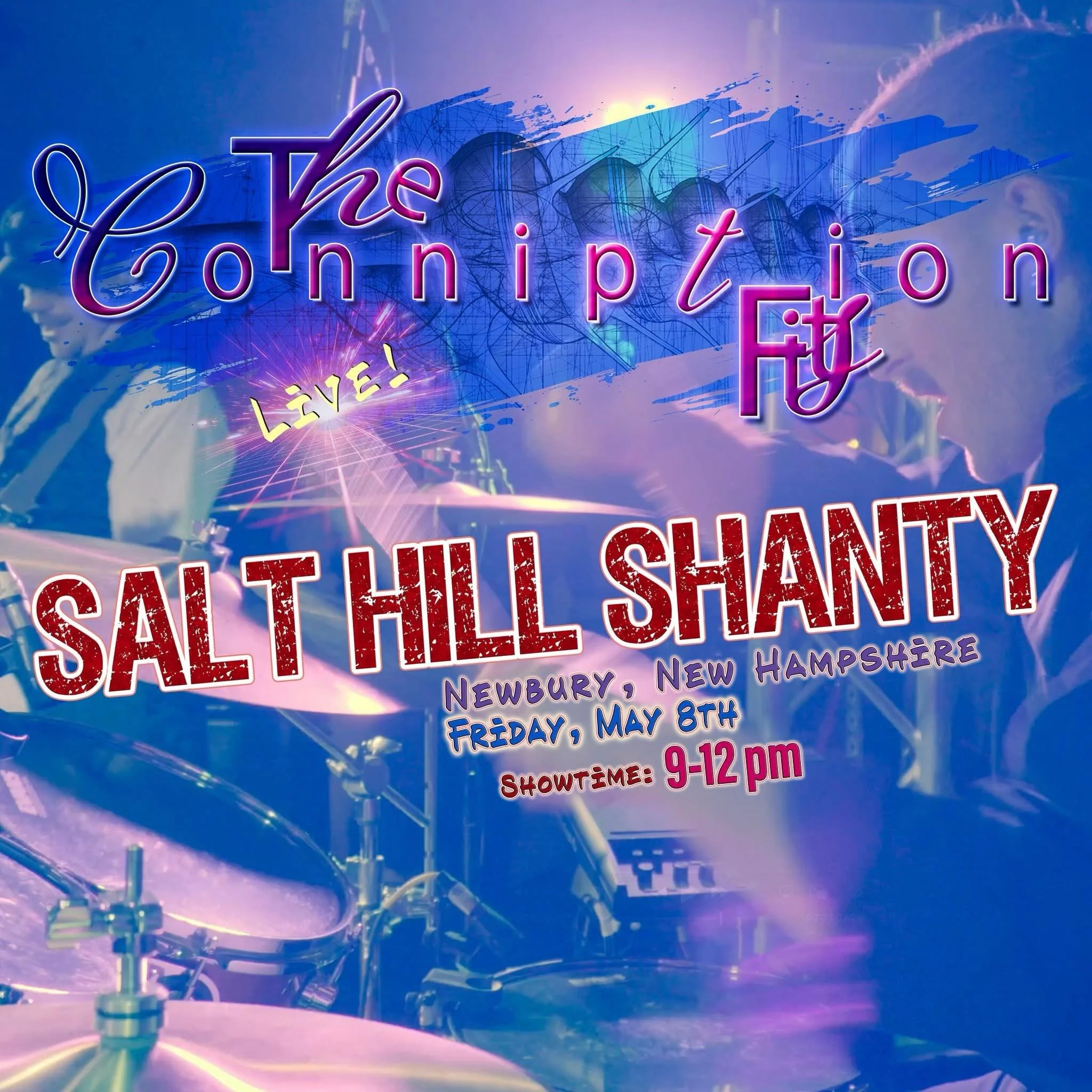 Tonight! Back from Italy and ready to rock! 🤘 @salthillpub #newburynh 9pm #partyrock #conniptionfits