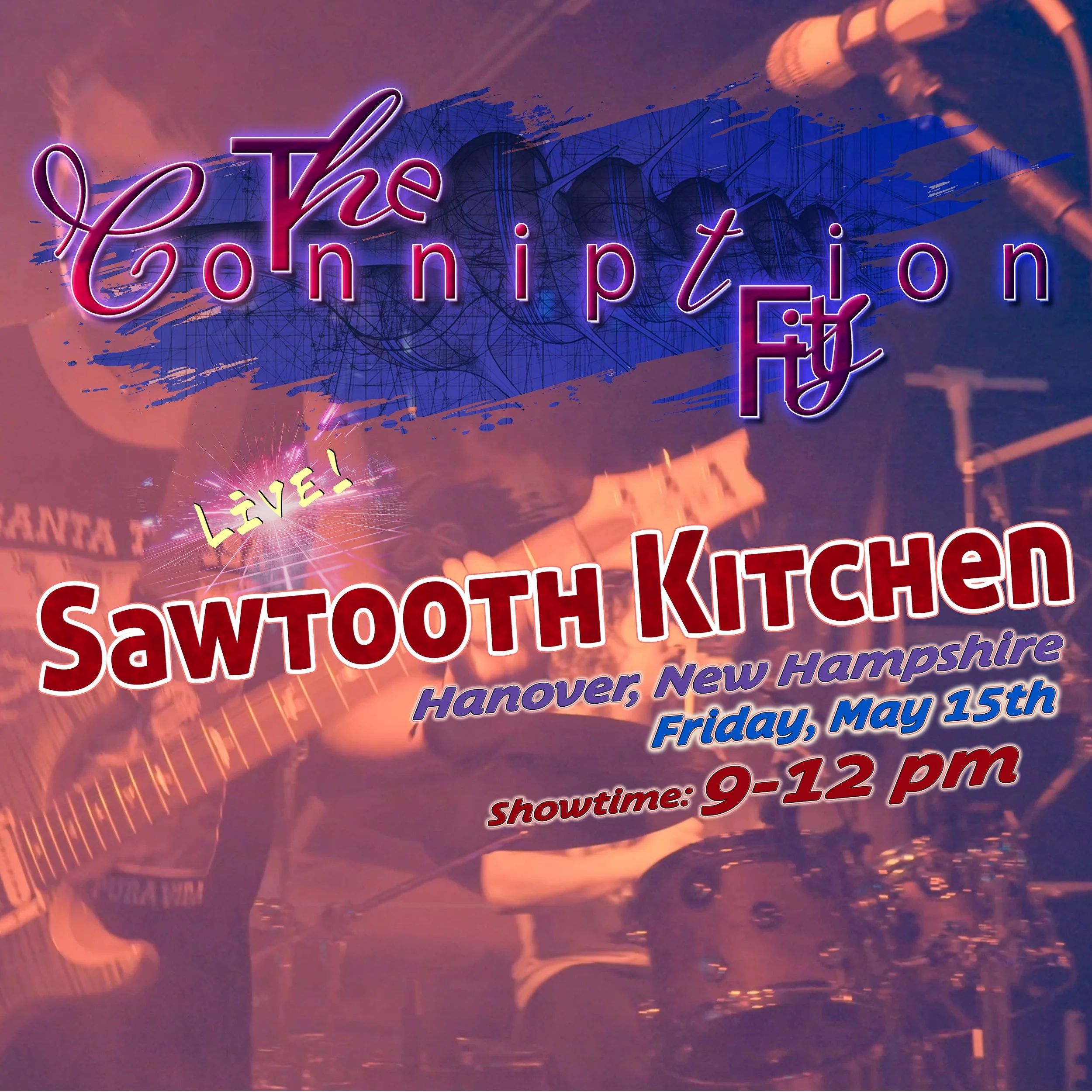 Two killer shows to catch this weekend: Friday join us at @sawtoothhanover and Saturday we will be at @gustosbarvt in Barre. Get out there and party with us! #conniptionfits #partyband #livemusicheals