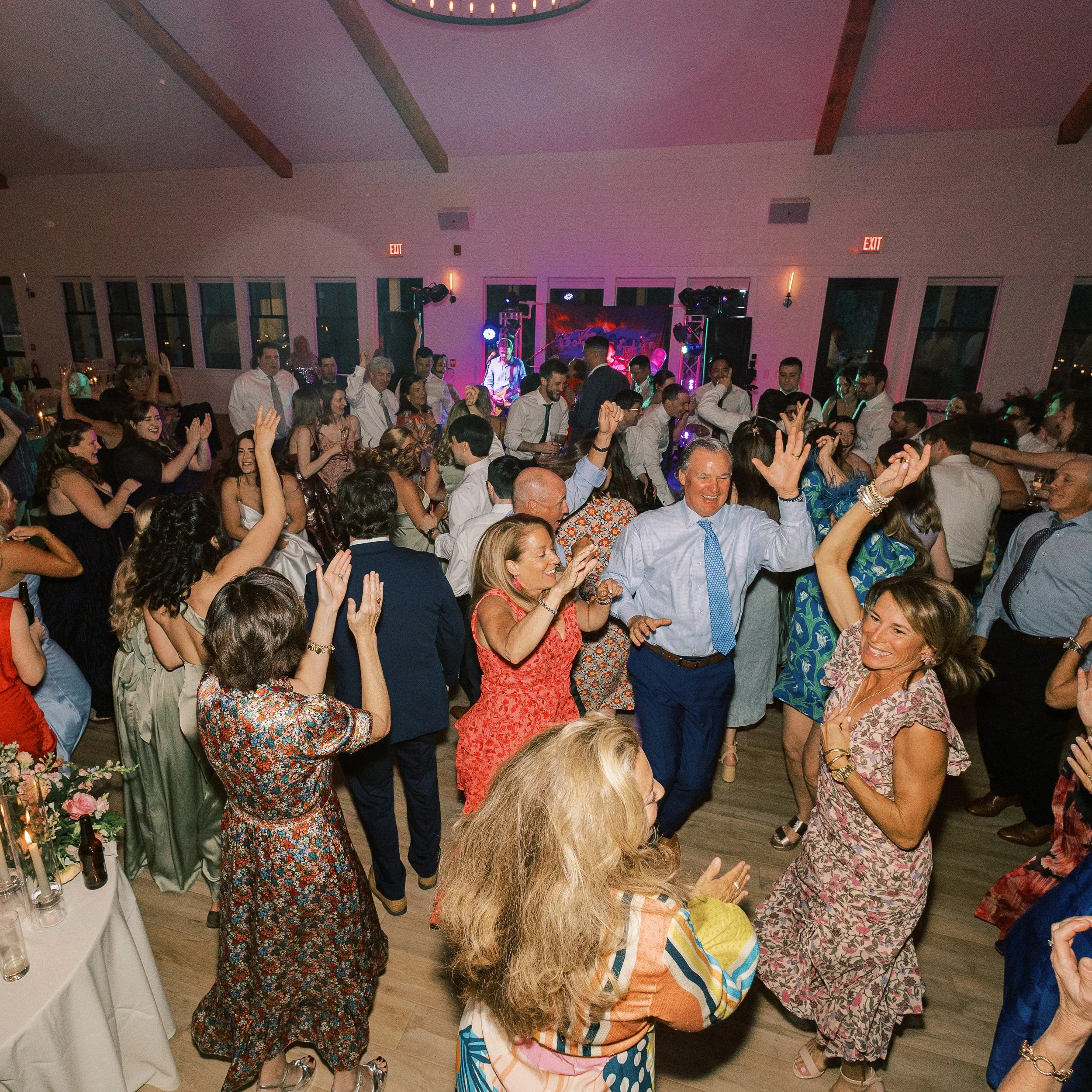 The party takes off when you have us perform at your wedding! Booking 2027 &amp; 2028 now!