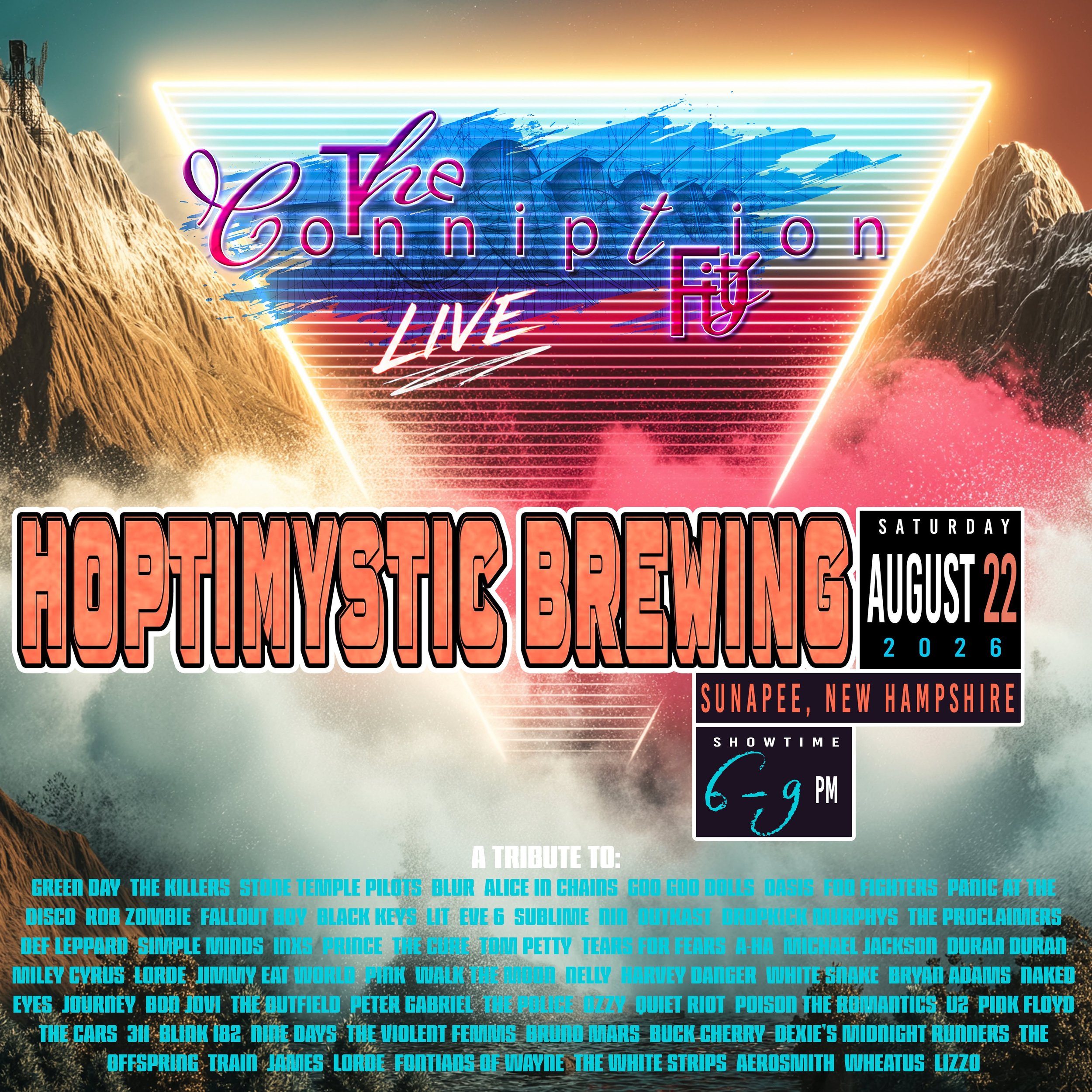 Today 6-9pm we take the outdoor stage at The Landing in Sunapee. This gig is sponsored in part by @hoptimystic_brewingnh among many others! We look forward to seeing you all there in just a few hours!