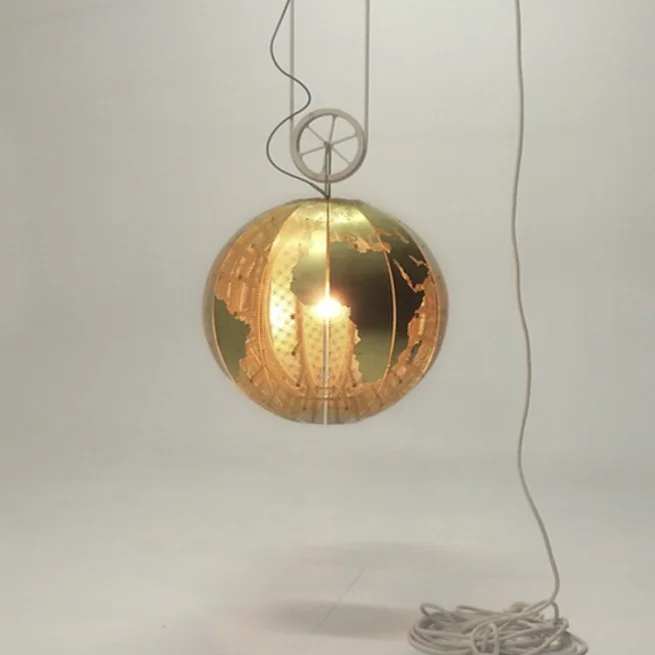 globe orb brass