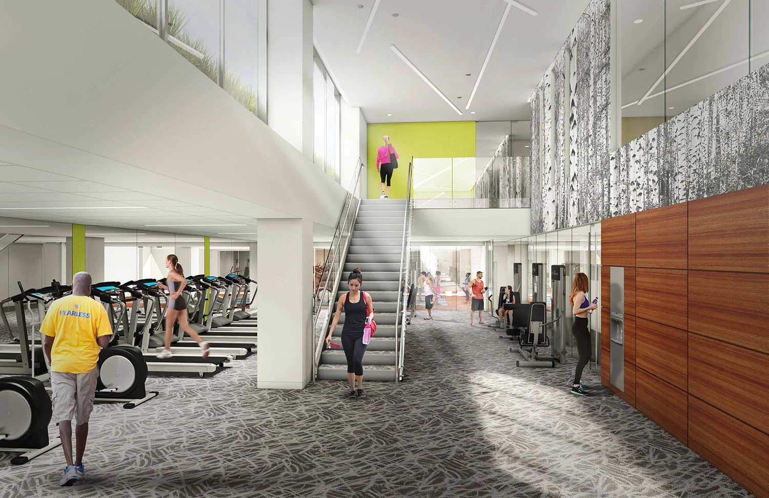 DRAMATIC TWO-STORY FITNESS FACILITY