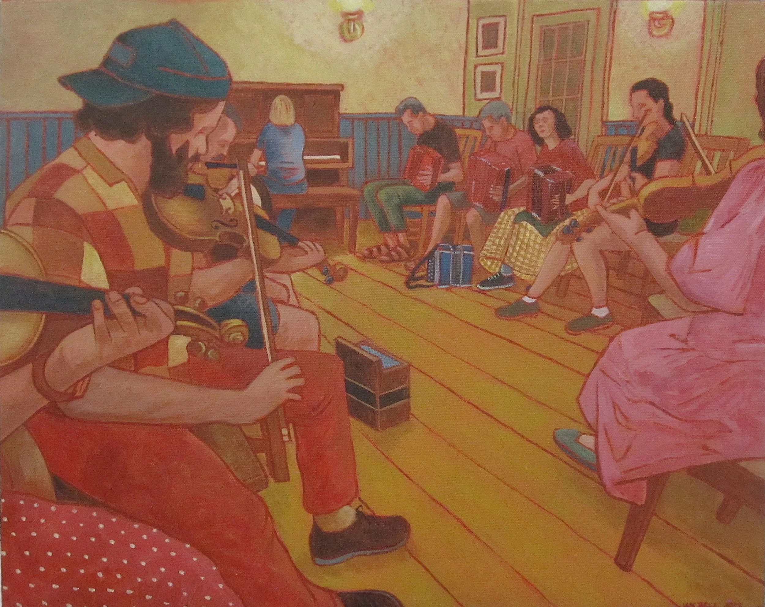 THE BIG SESSION - 16 X 20" Acrylic on canvas