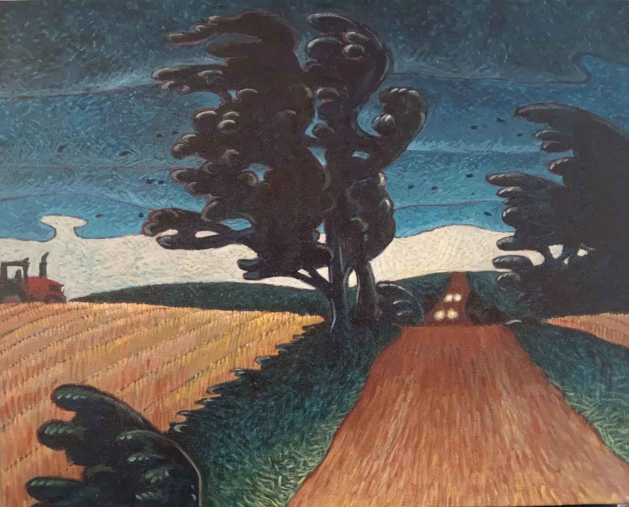 RACING THE STORM - 16 X 20" Acrylic on canvas