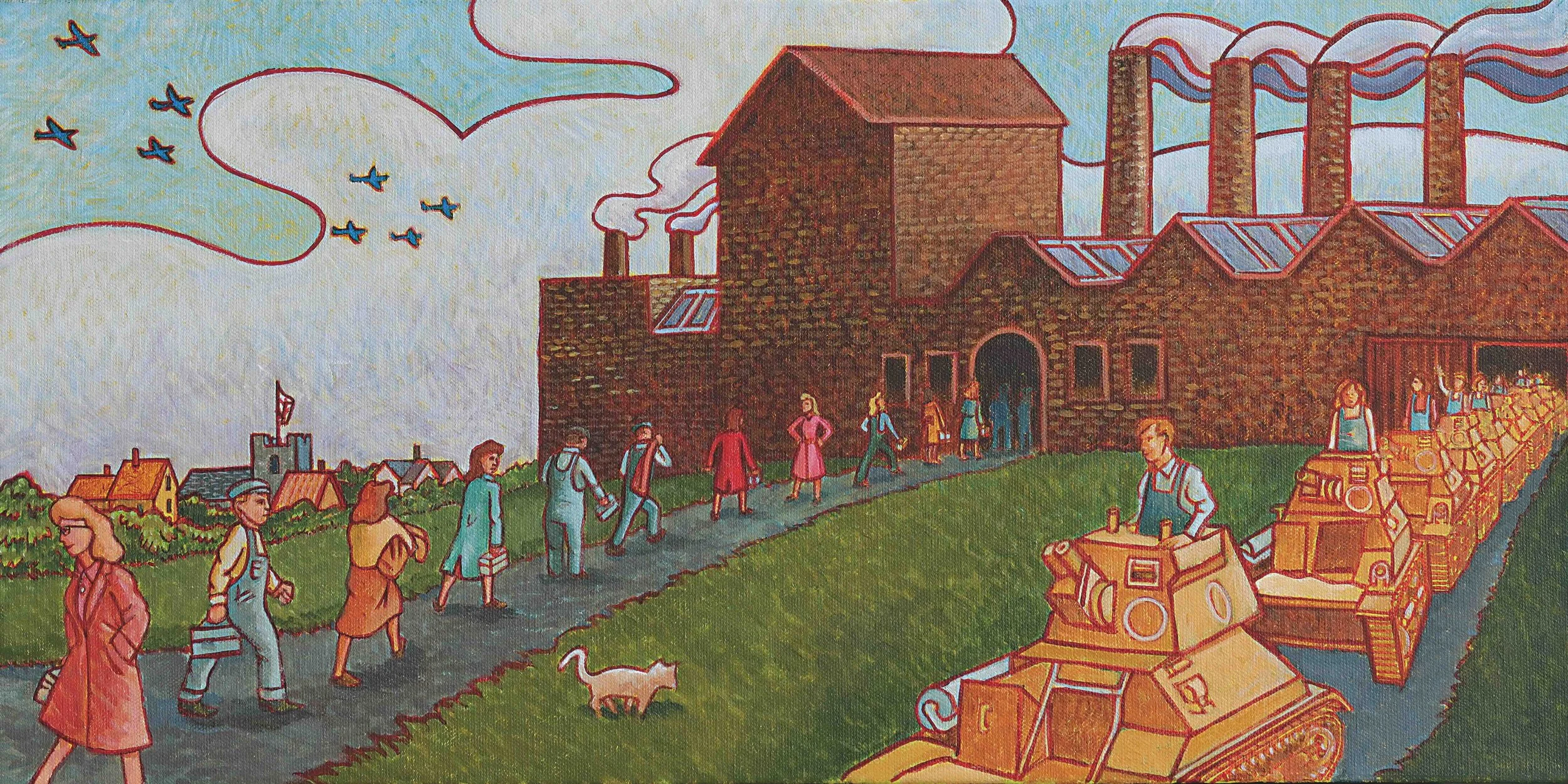 MY SISTER & I WORKED THE FACTORY LINE - sold