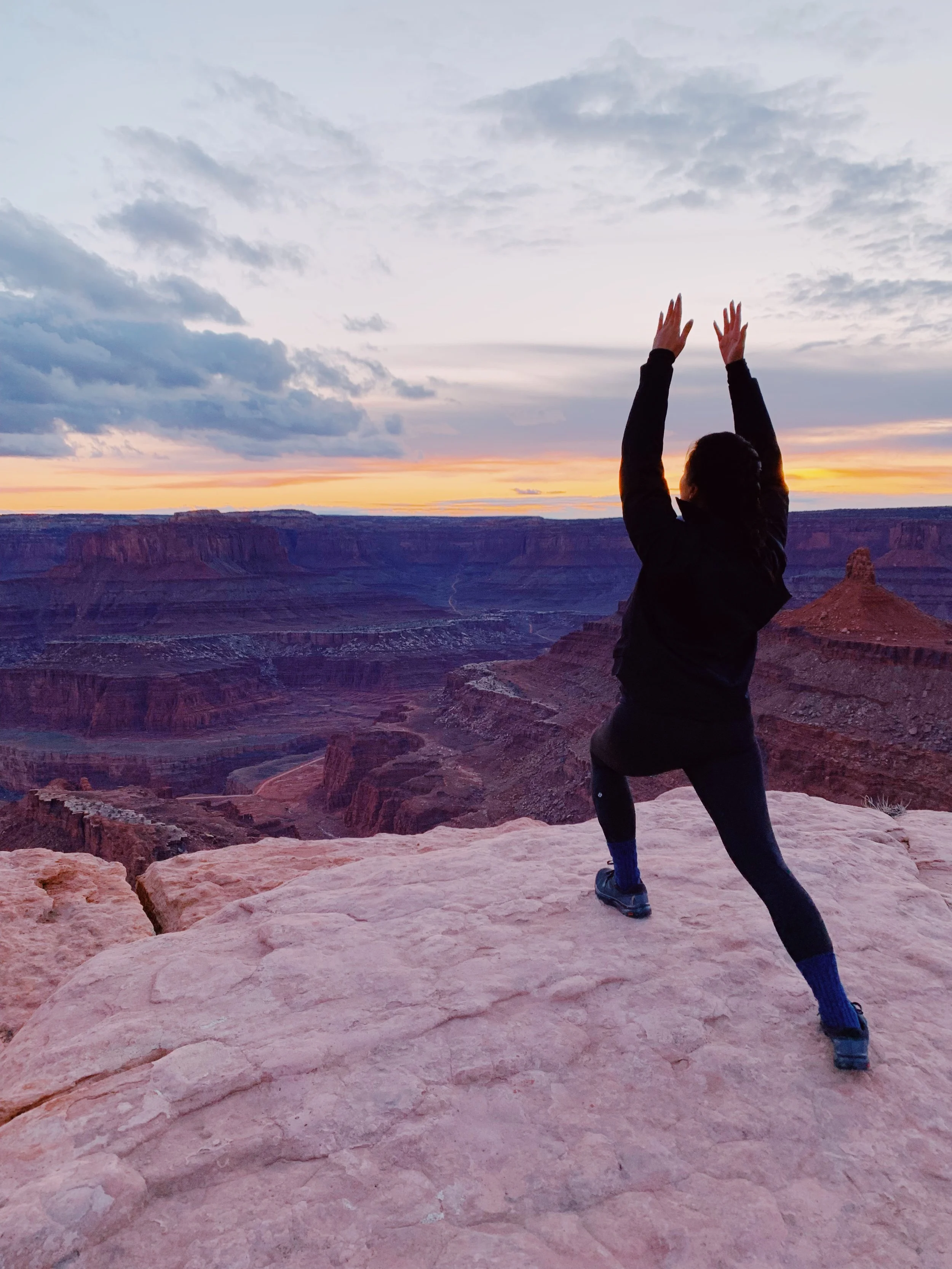 Obligatory random yoga pose @ Dead Horse Point