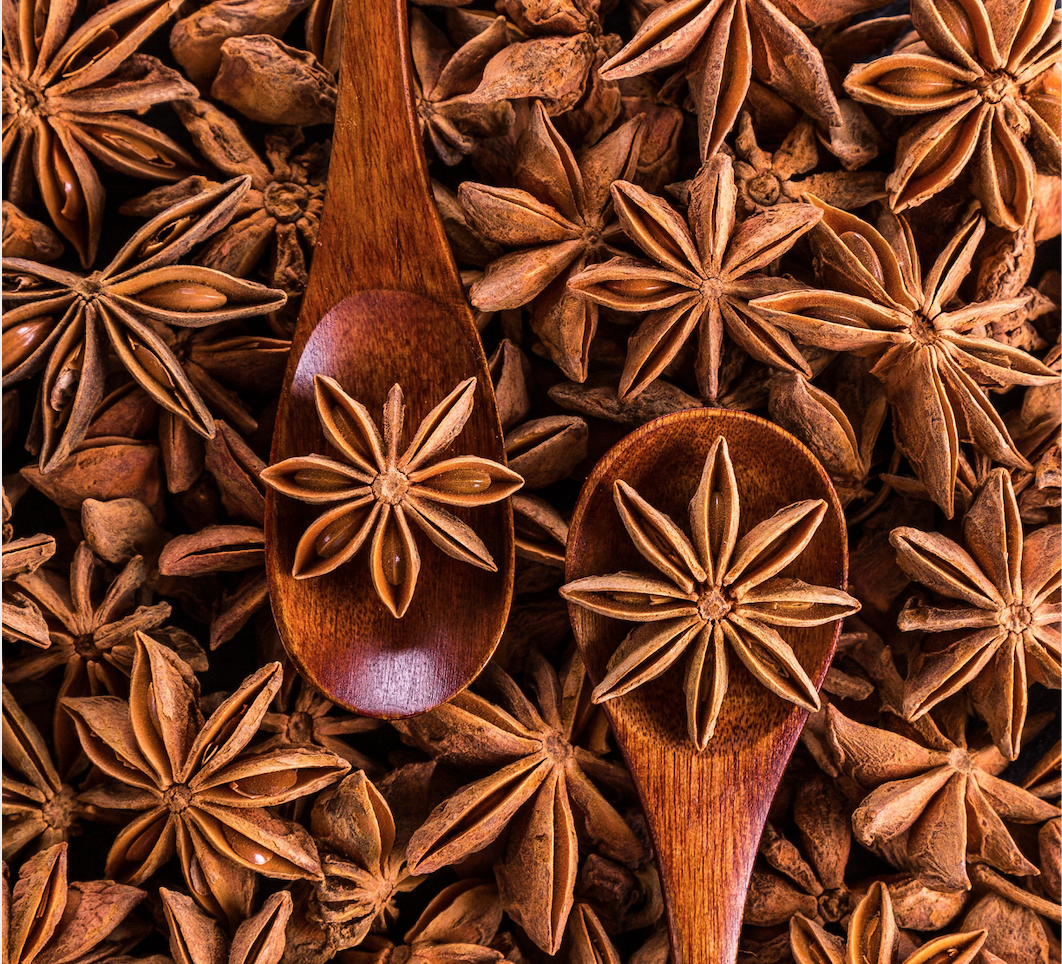 Anise star Other than enhancing the flavor of many dishes, not only this soup, but especially Mediterranean and Asian dishes, it acts as an expectorant to help you get rid of all the gunk 🤮 that builds up in your chest when you’re sick.)