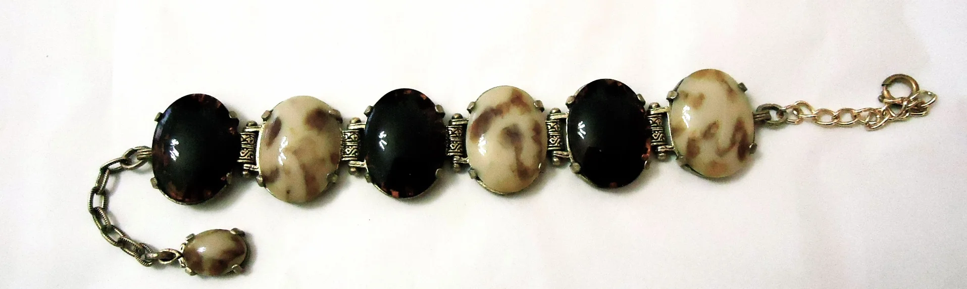 Vintage Speckstein Armband "Miss Marple" 