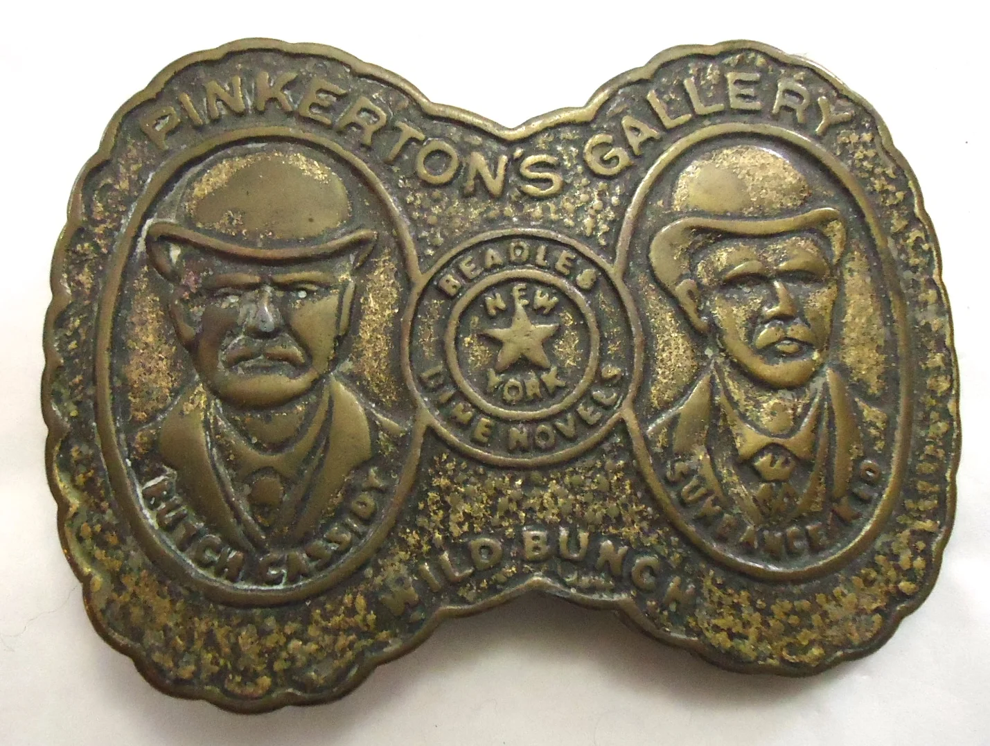 Gürtelschnalle "Wild Bunch Sundance Kid und Butch Cassidy Pinkerton Gallery" 