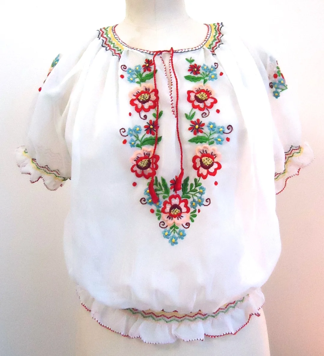 Vintage Bluse Hippi Tracht