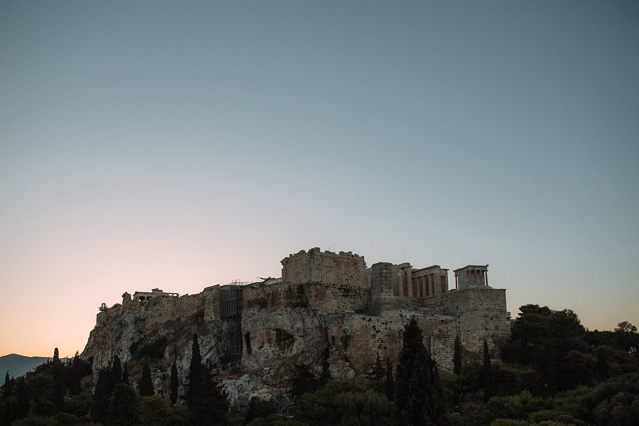   The Acropolis from Areopagus Hill again, the next morning  