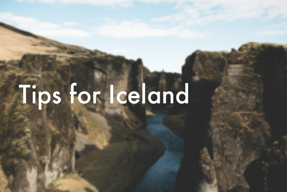 Tips for iceland