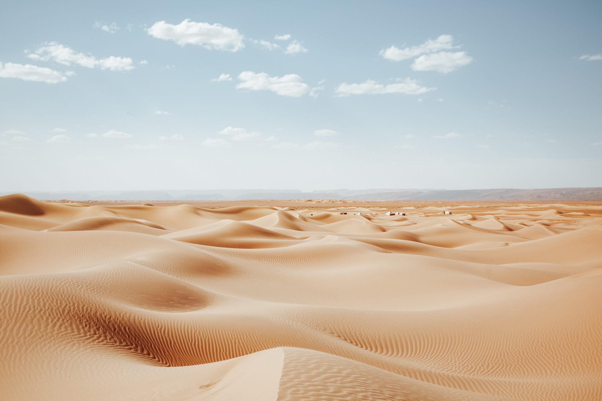 sand dunes in moroccan desert