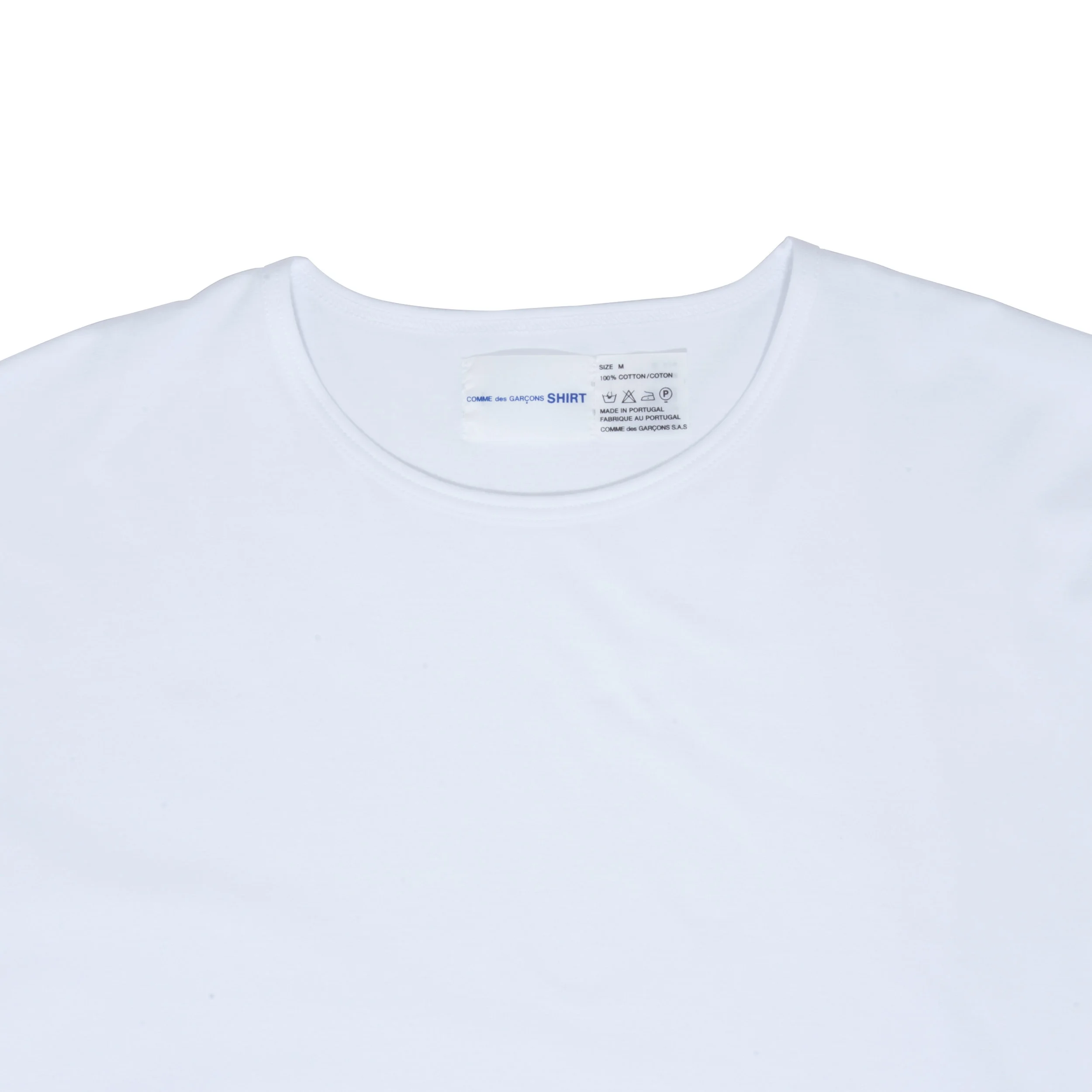 CDG X Sunspel White Tee — W2 Store