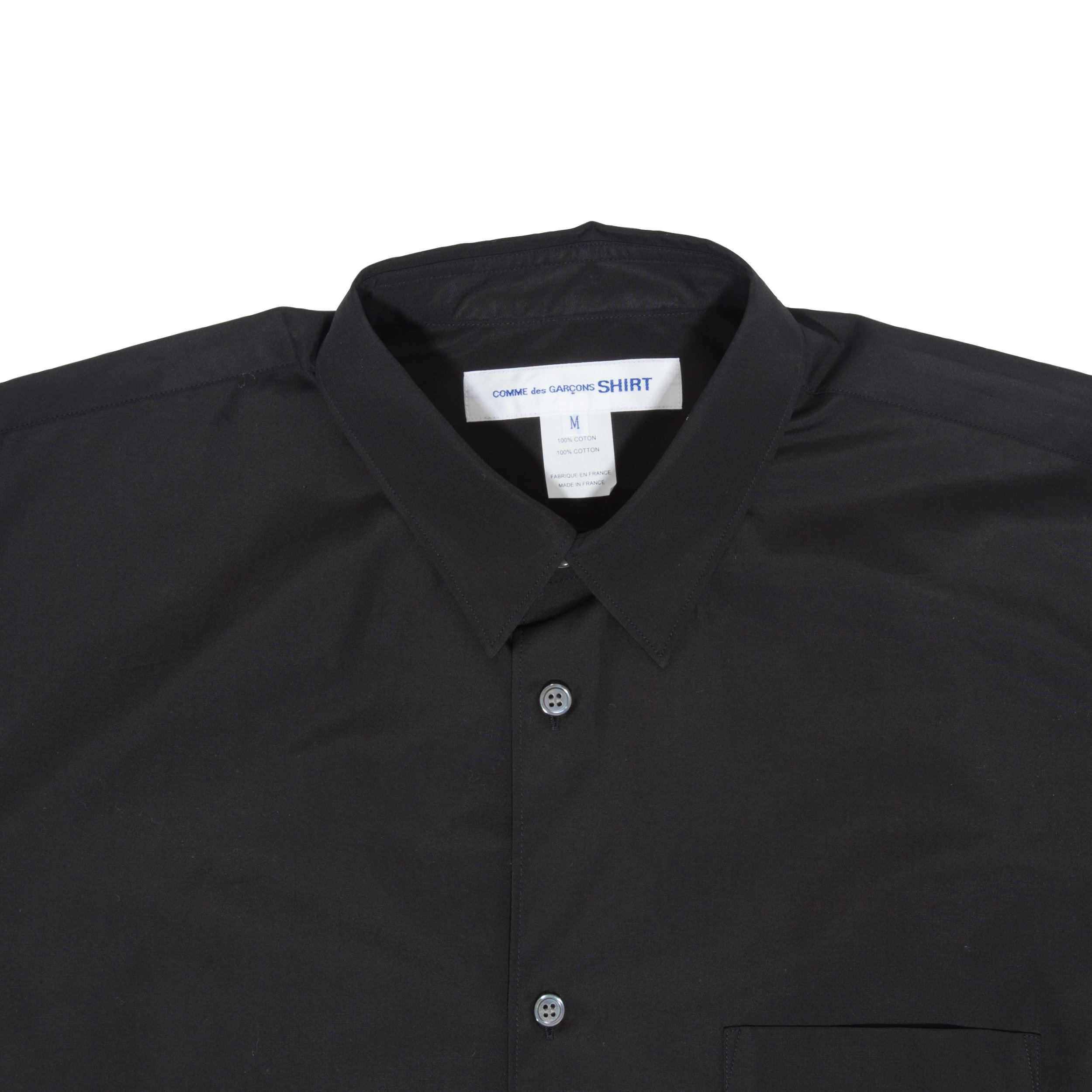 comme de garcon black shirt