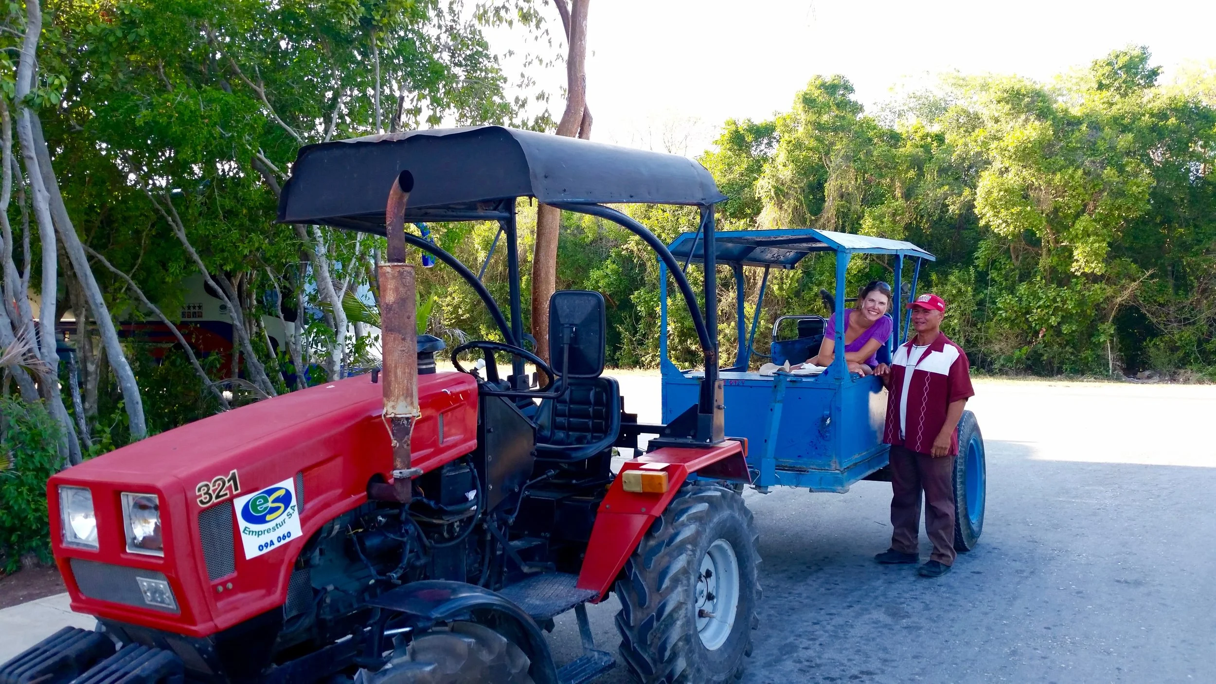 Hitching a ride in Cayo Coco, Ciego de Avila