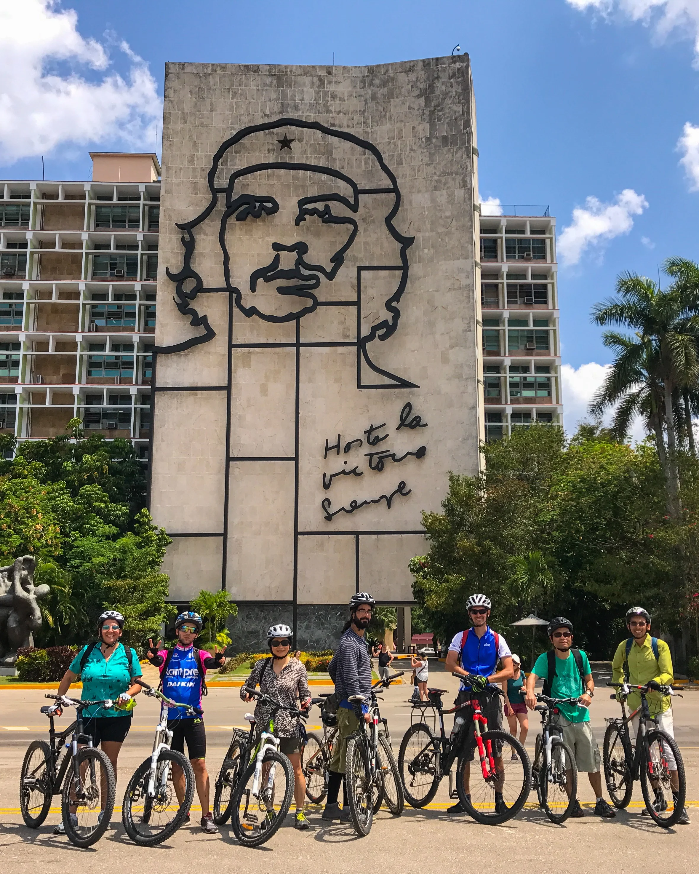Visiting Che at Revolution Plaza during a Havana bike ride