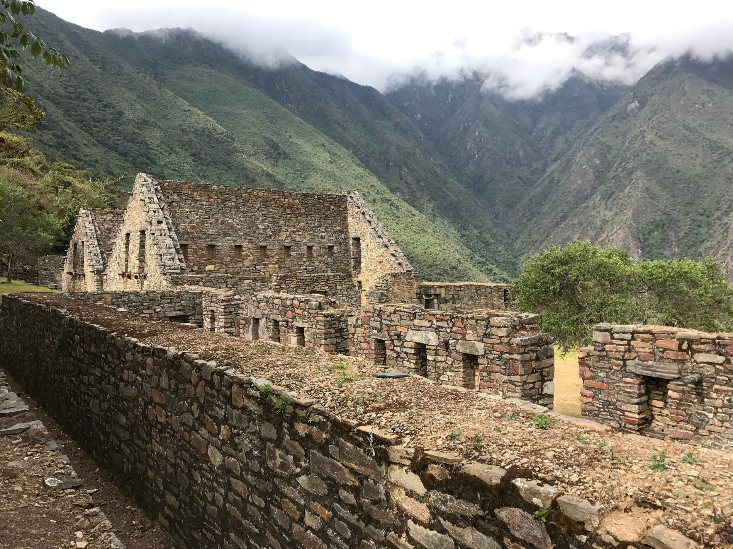 Ruins high in the Andes mountains