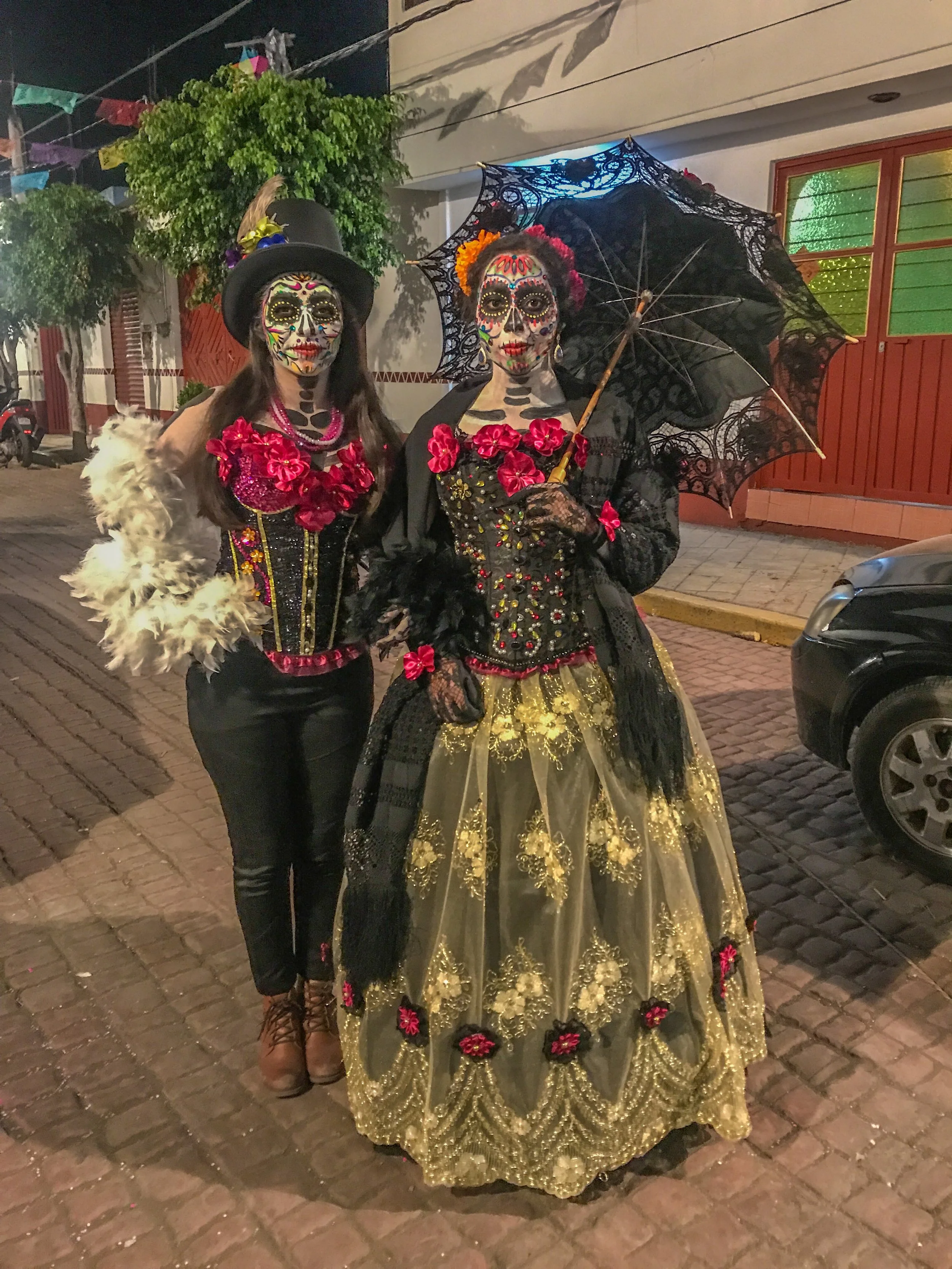 A traditional Day of the Dead "Catrina" in Mixquic