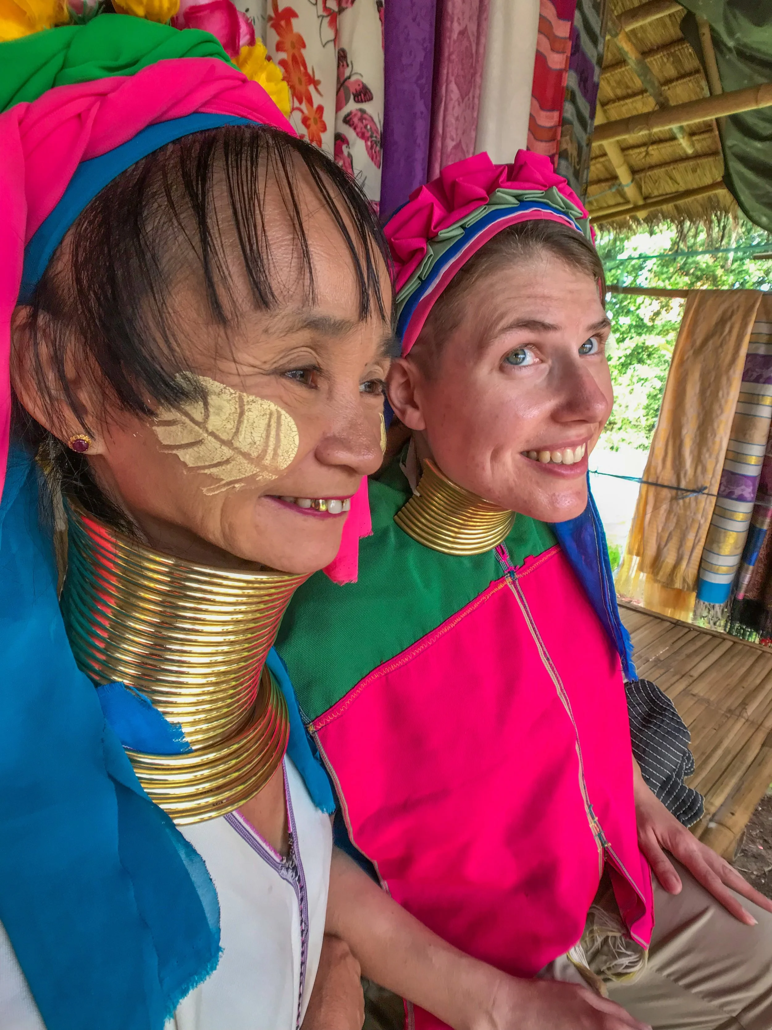 The first "dragon lady" I met encouraged me to pose for a pic with her