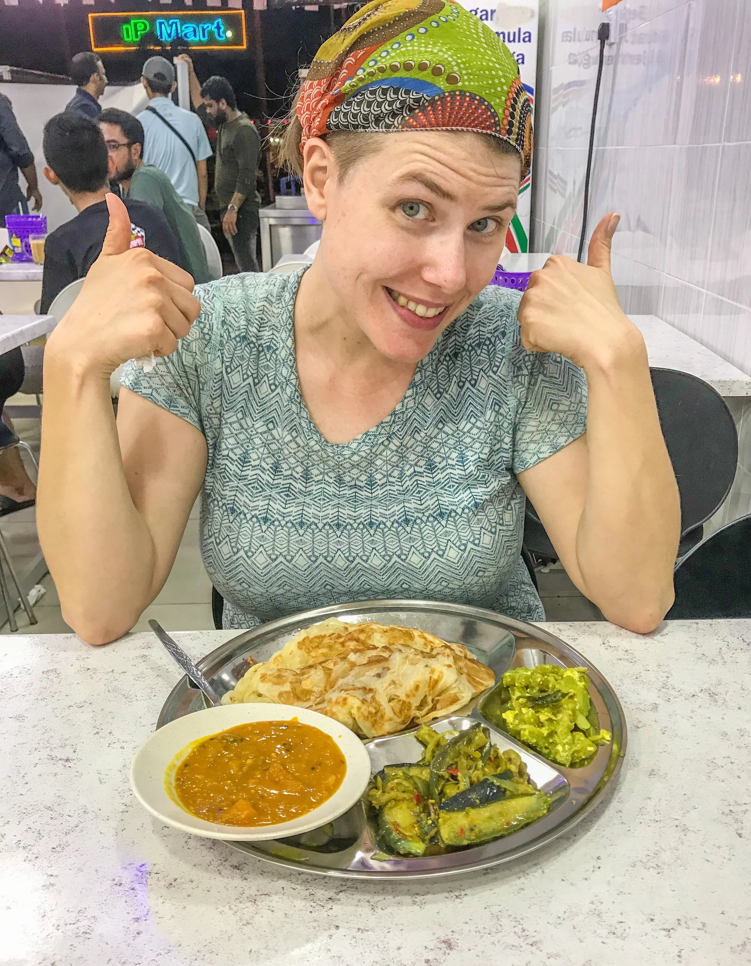 I found anchovies in the okra in Johor Bahru!