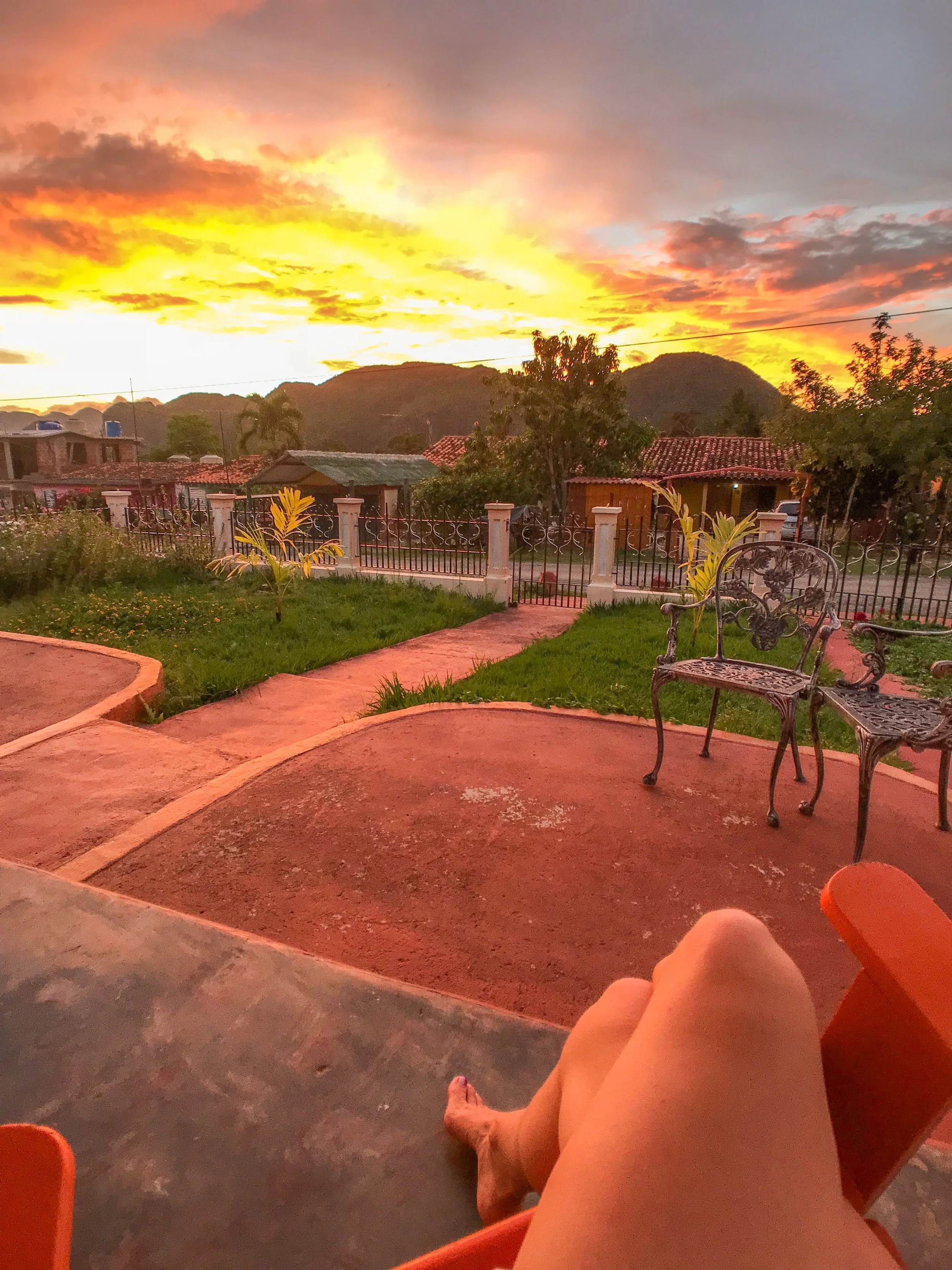 Sunset at a casa I work with in Vinales