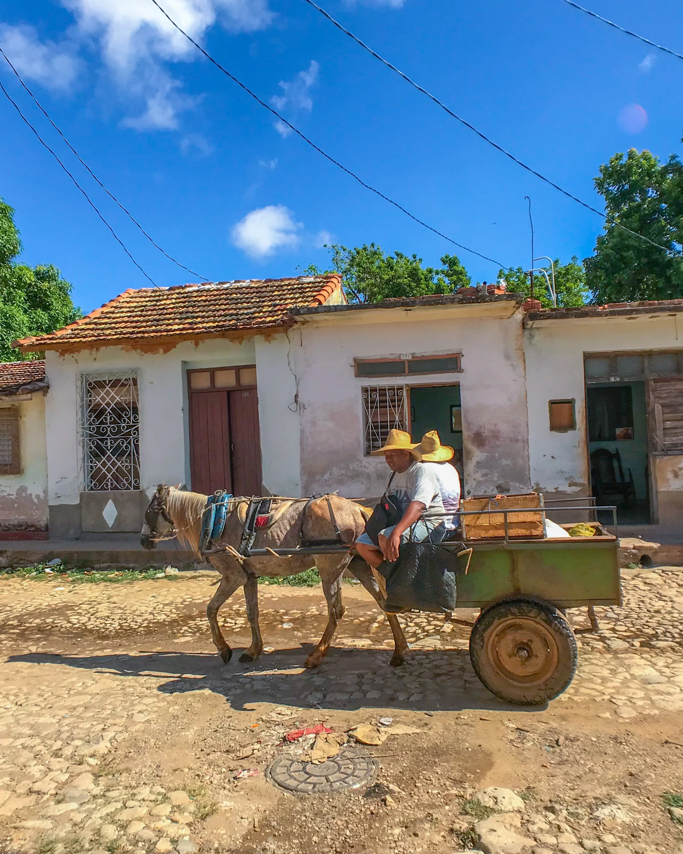 Typical street scene in Trinidad, Cuba