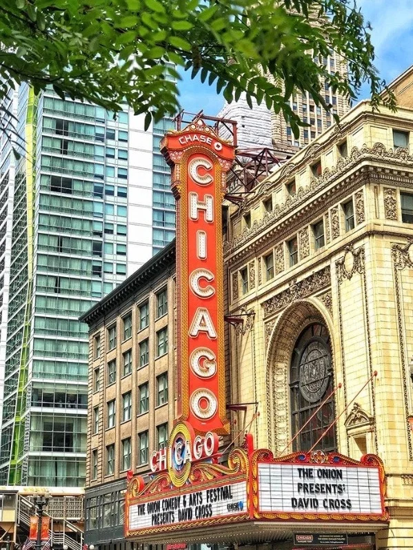 The Chicago Theater is one of the most photographed places in Chicago