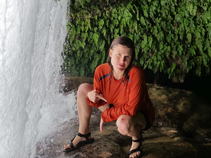 Skinned-knee but diarrhea-free, waterfall jumping in San Luis Potosi