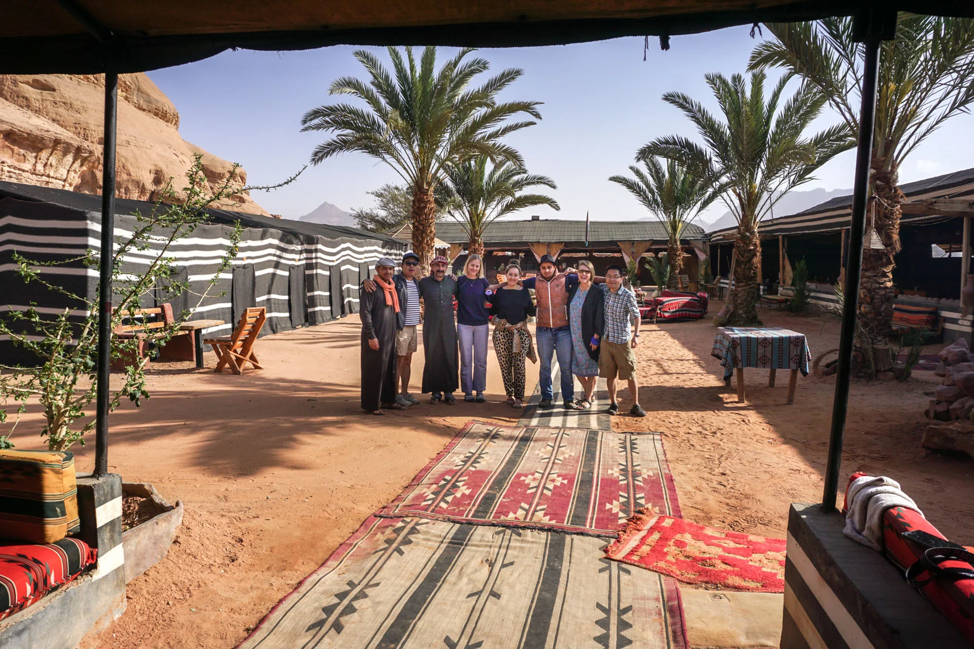 Our desert camp in Wadi Rum