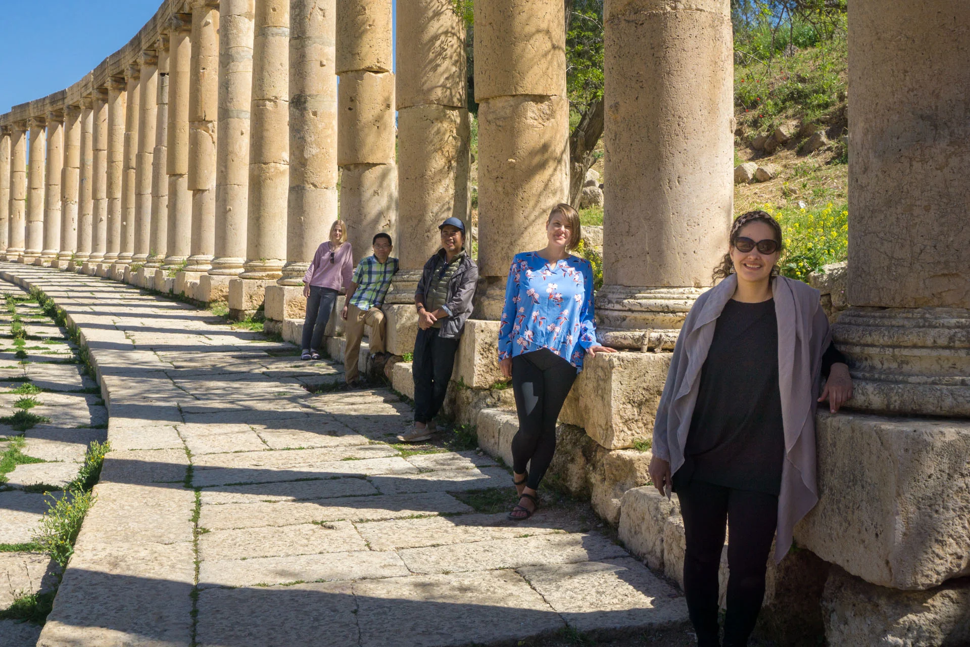 Clients on my Jordan group tour