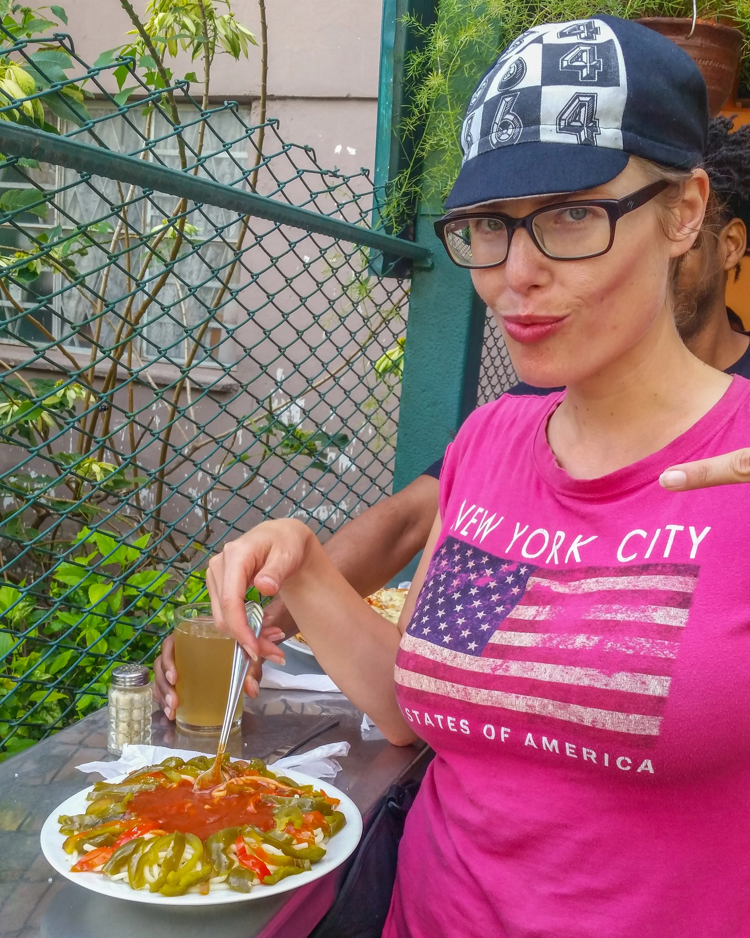 Trying to spice up my spaghetti in 2015 with some boiled peppers. Not delicious.