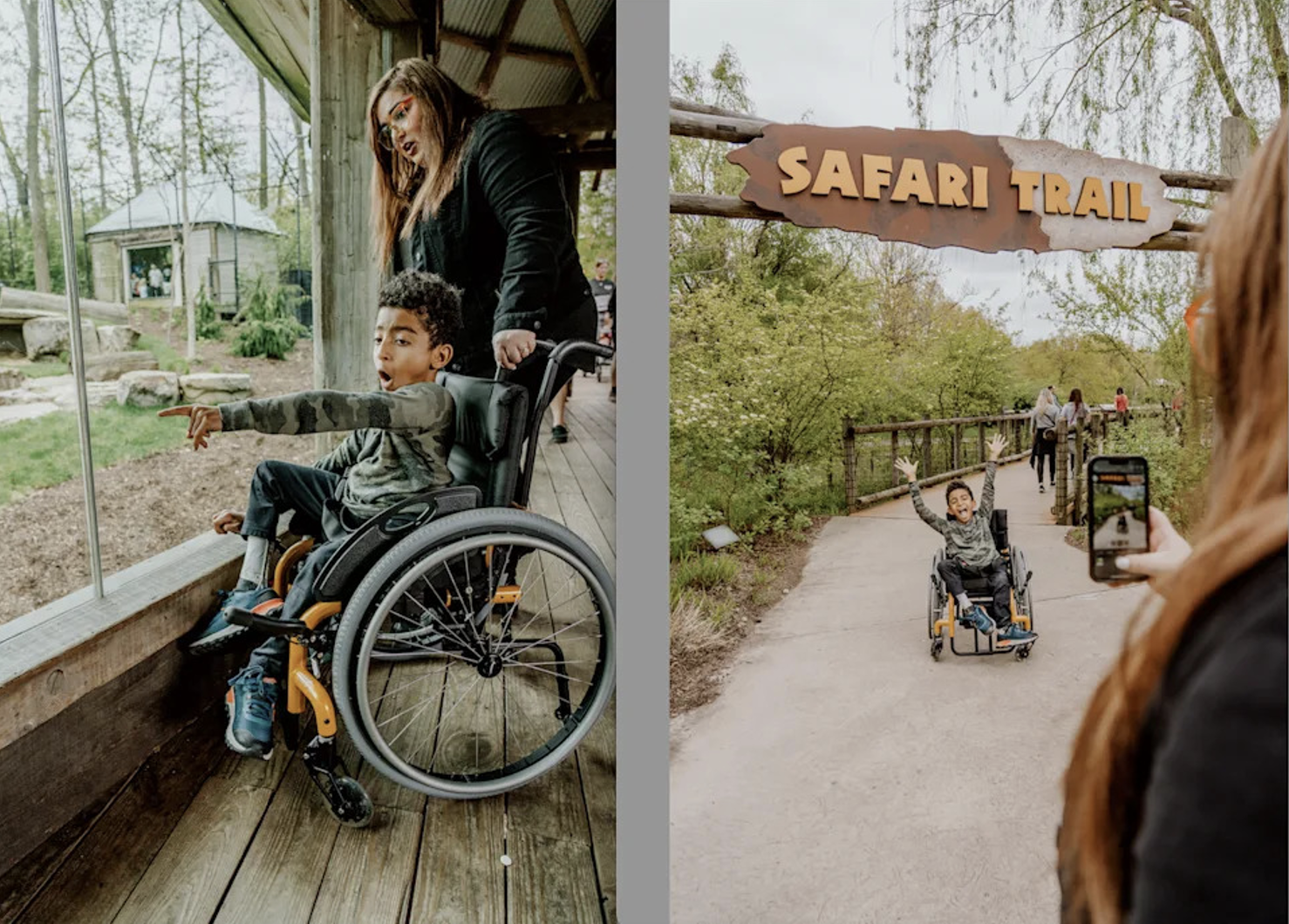 Wheelchair at Fort Wayne Zoo in Indiana