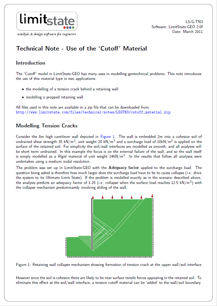 Use of the "Cutoff" Material