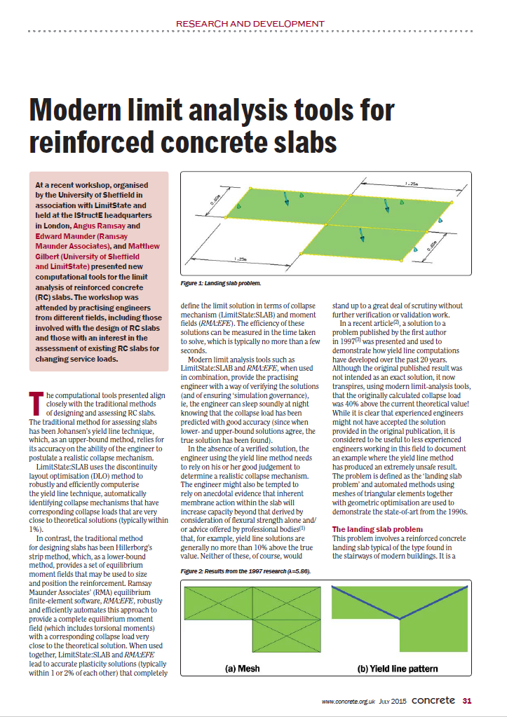 Modern Limit Analysis Tools for RC Slabs