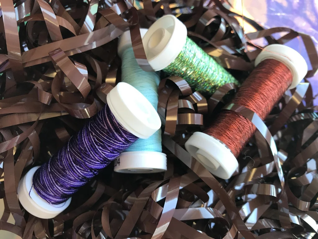 Creative Play with thread colours and structures