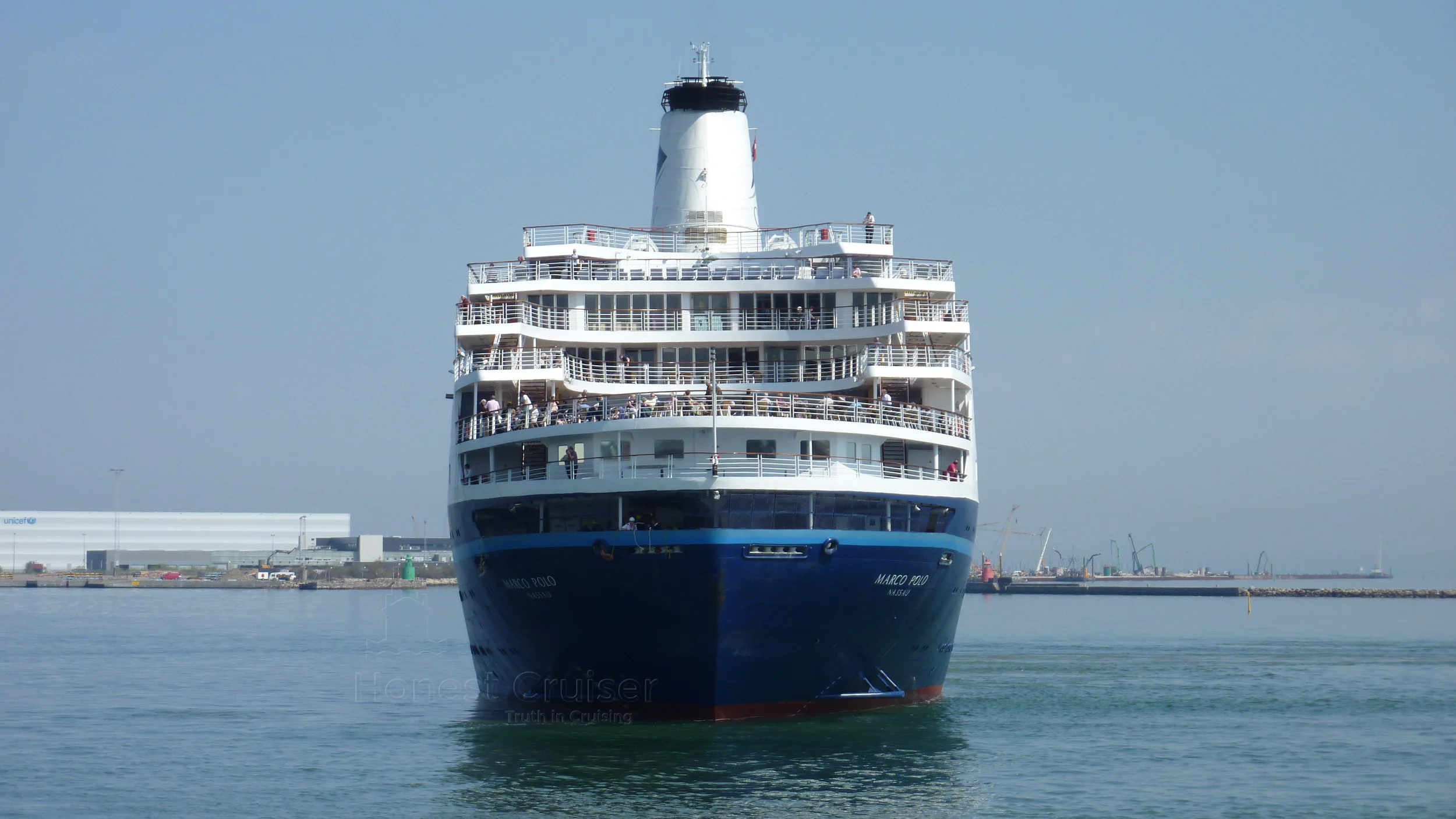 Stern view of Marco Polo