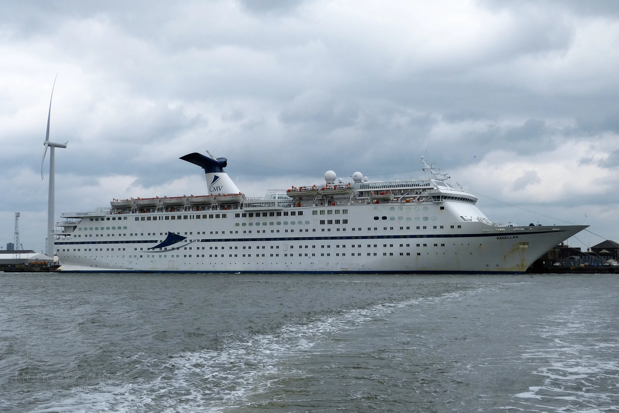 Magellan berthed at Tillbury.