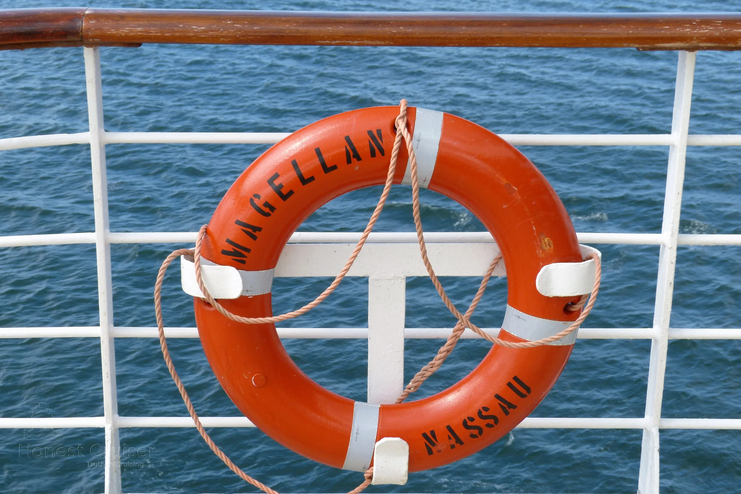 One of Magellan's numerous life rings.